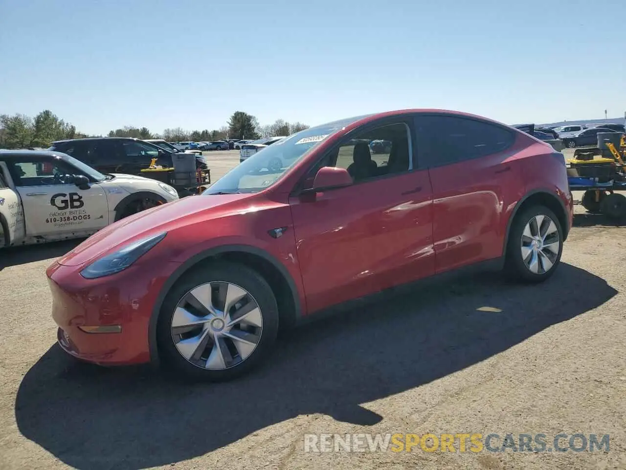 1 Photograph of a damaged car 7SAYGDEE1RA216836 TESLA MODEL Y 2024