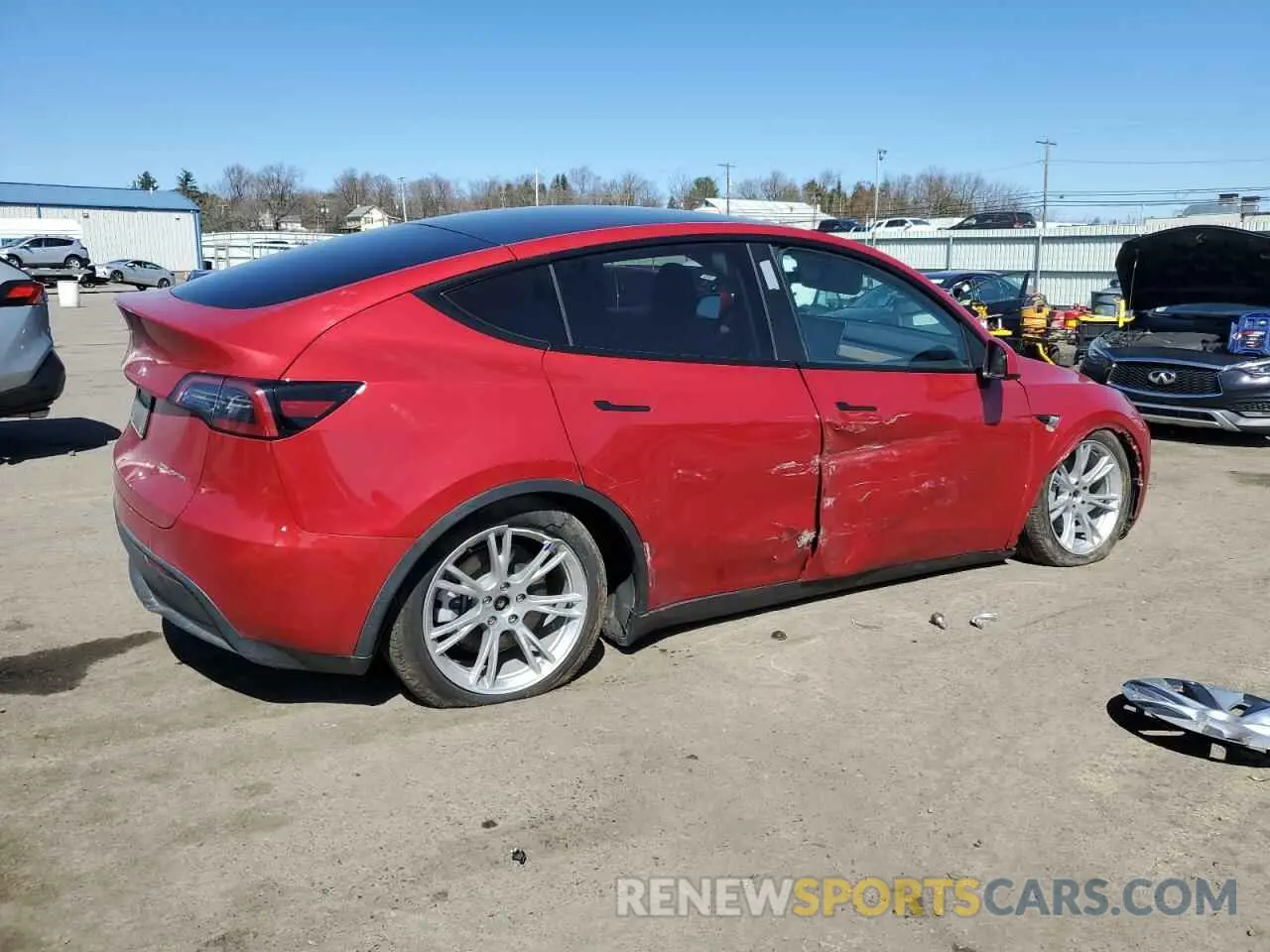 3 Photograph of a damaged car 7SAYGDEE1RA216836 TESLA MODEL Y 2024