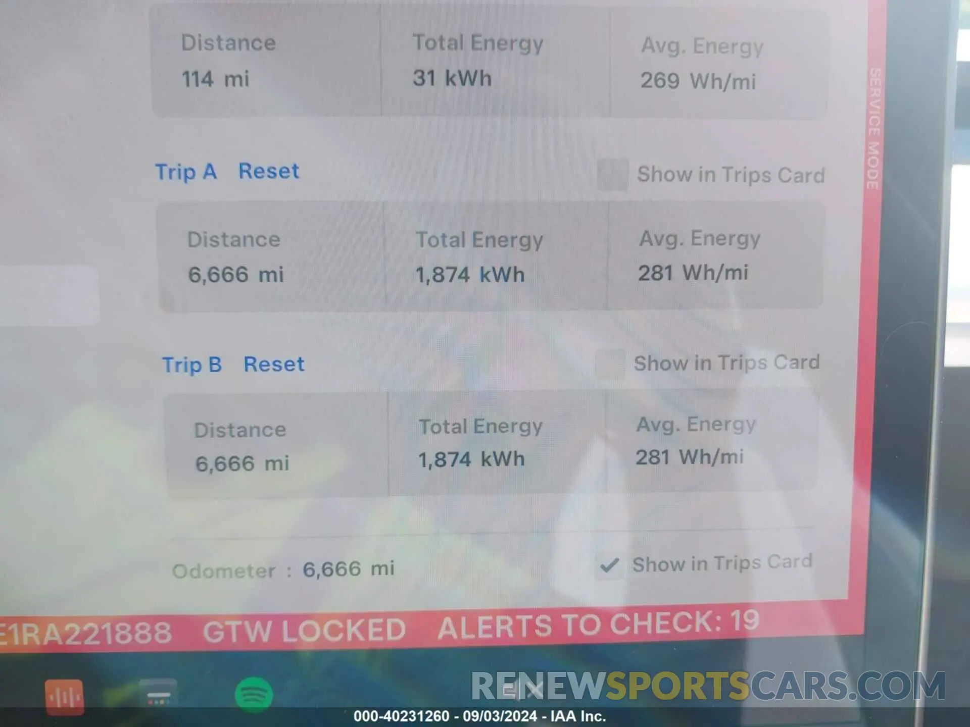 7 Photograph of a damaged car 7SAYGDEE1RA221888 TESLA MODEL Y 2024