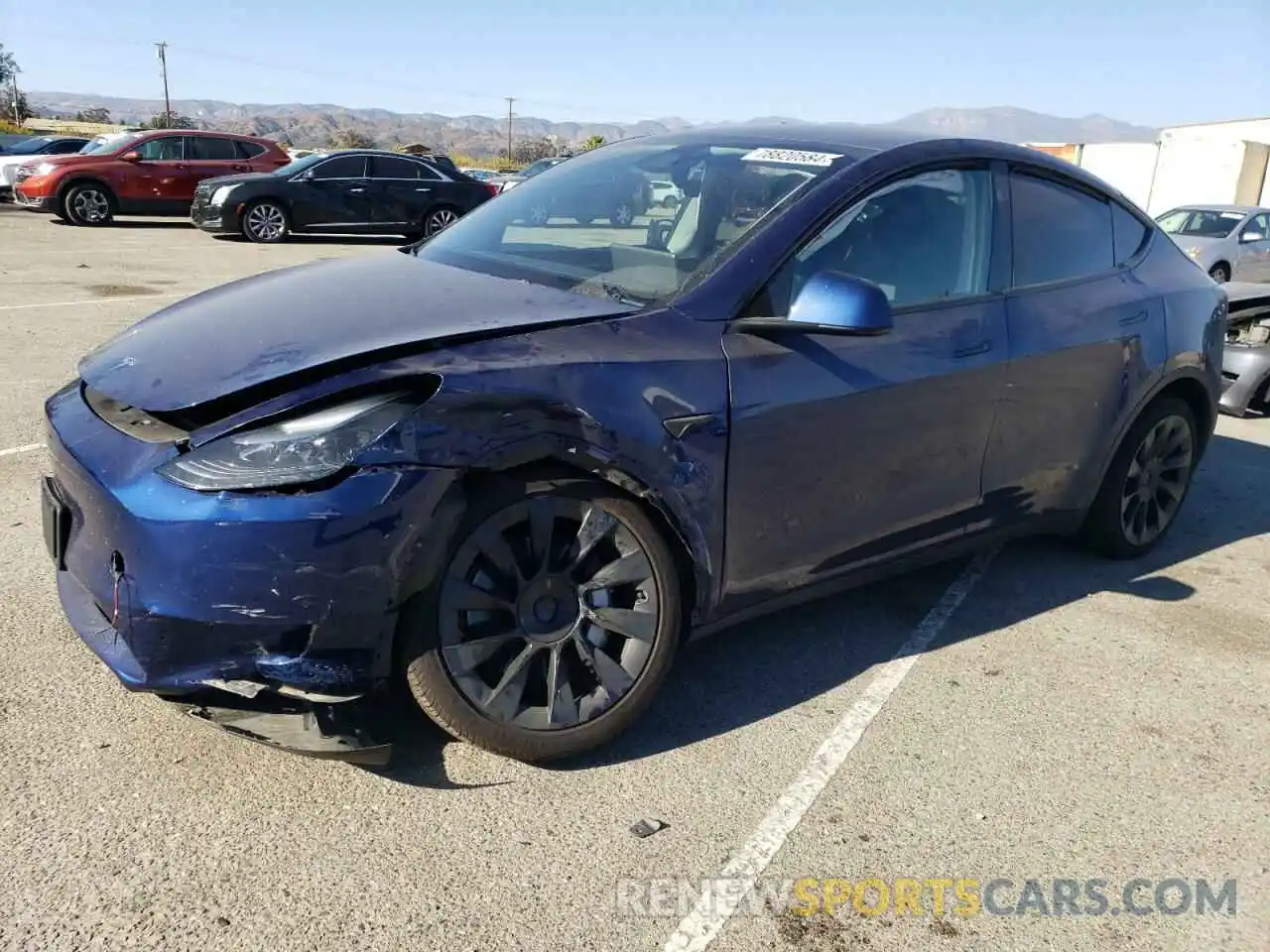 1 Photograph of a damaged car 7SAYGDEE1RA224449 TESLA MODEL Y 2024