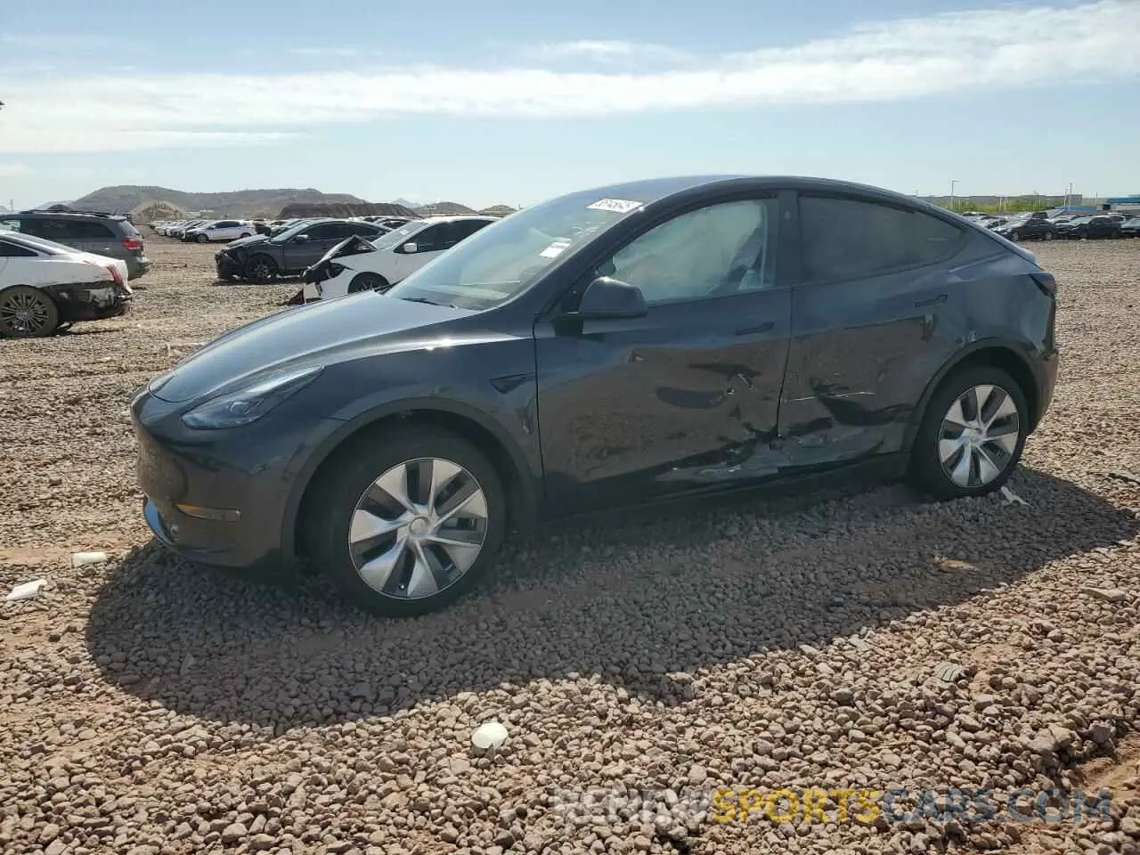 1 Photograph of a damaged car 7SAYGDEE1RA230171 TESLA MODEL Y 2024