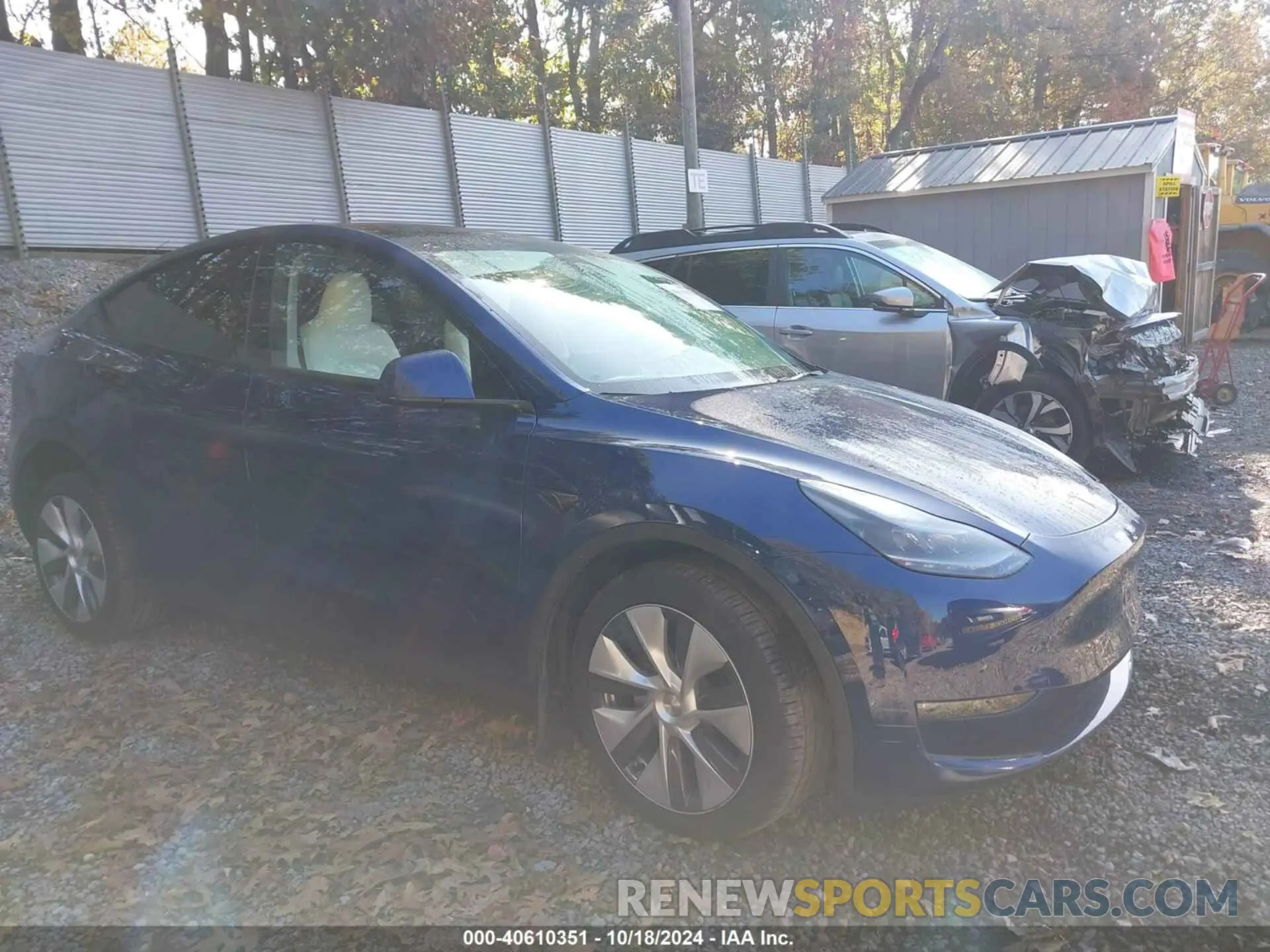 1 Photograph of a damaged car 7SAYGDEE1RA266328 TESLA MODEL Y 2024