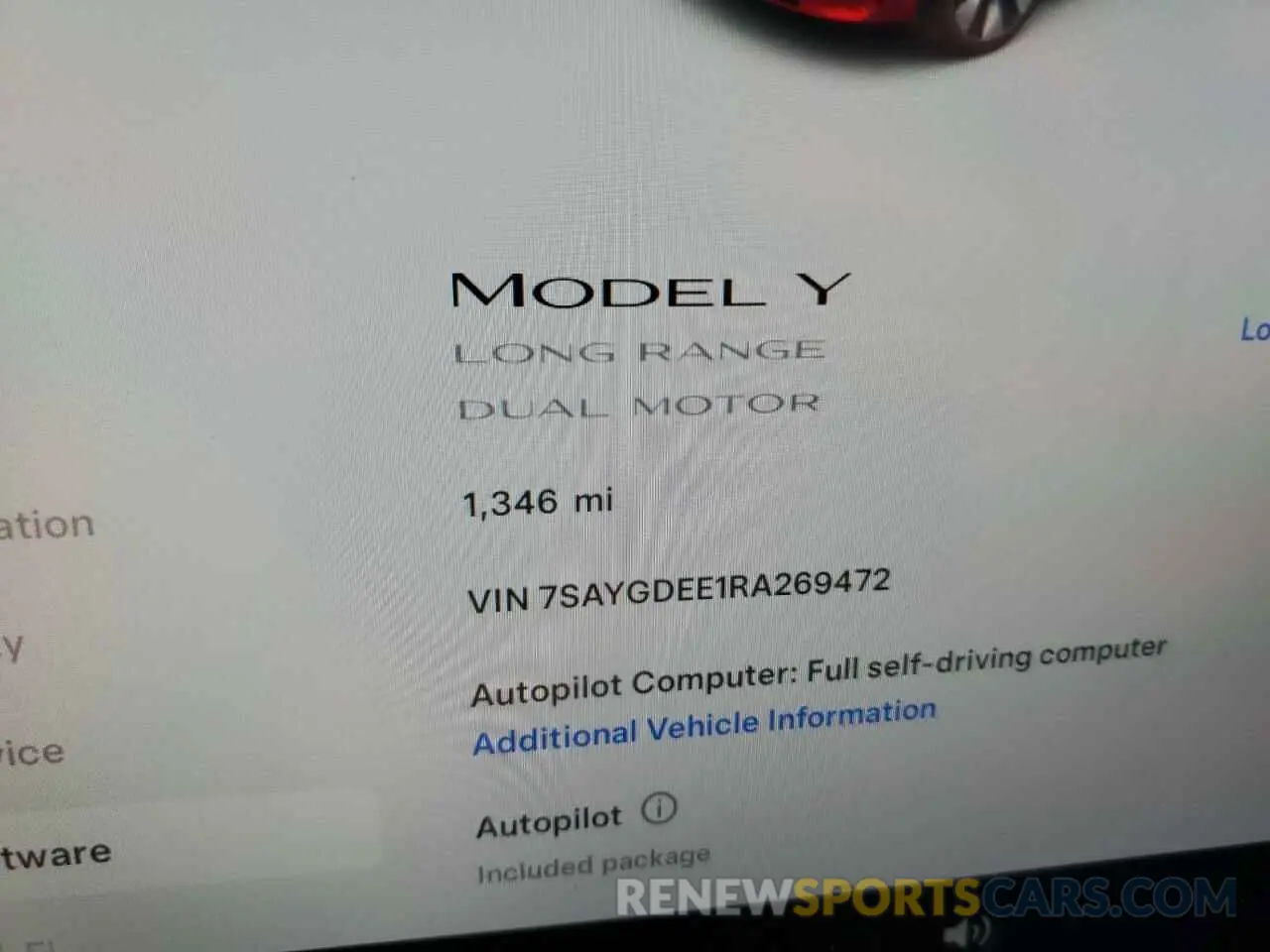 9 Photograph of a damaged car 7SAYGDEE1RA269472 TESLA MODEL Y 2024