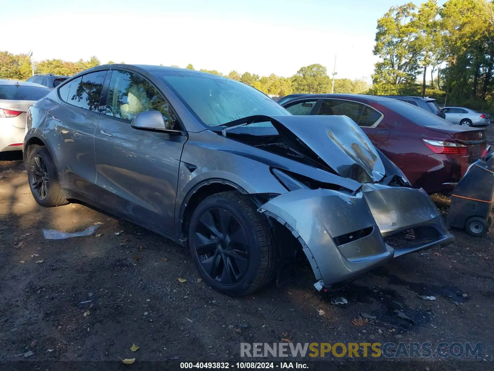 1 Photograph of a damaged car 7SAYGDEE1RA307833 TESLA MODEL Y 2024