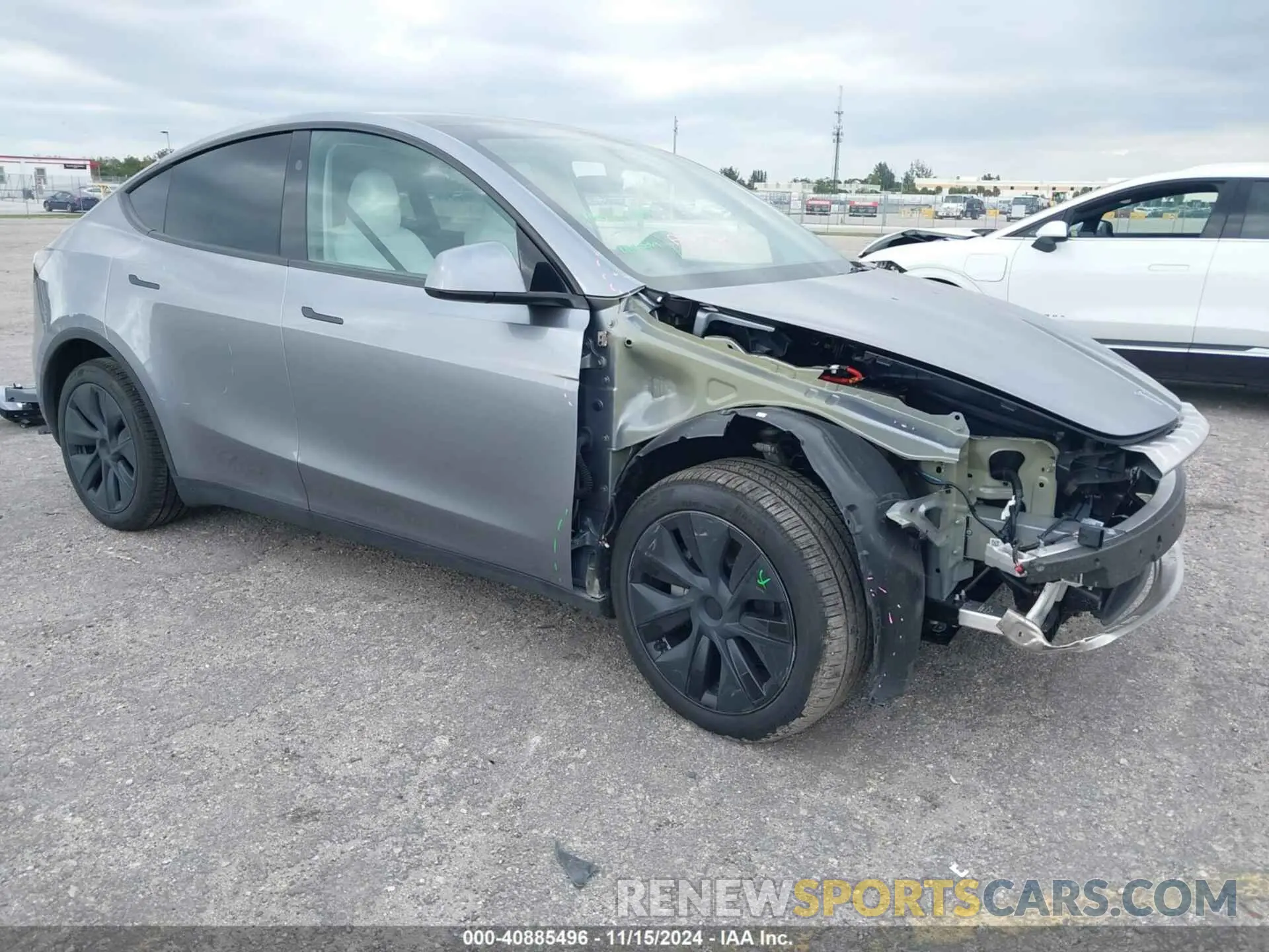 1 Photograph of a damaged car 7SAYGDEE1RA309162 TESLA MODEL Y 2024