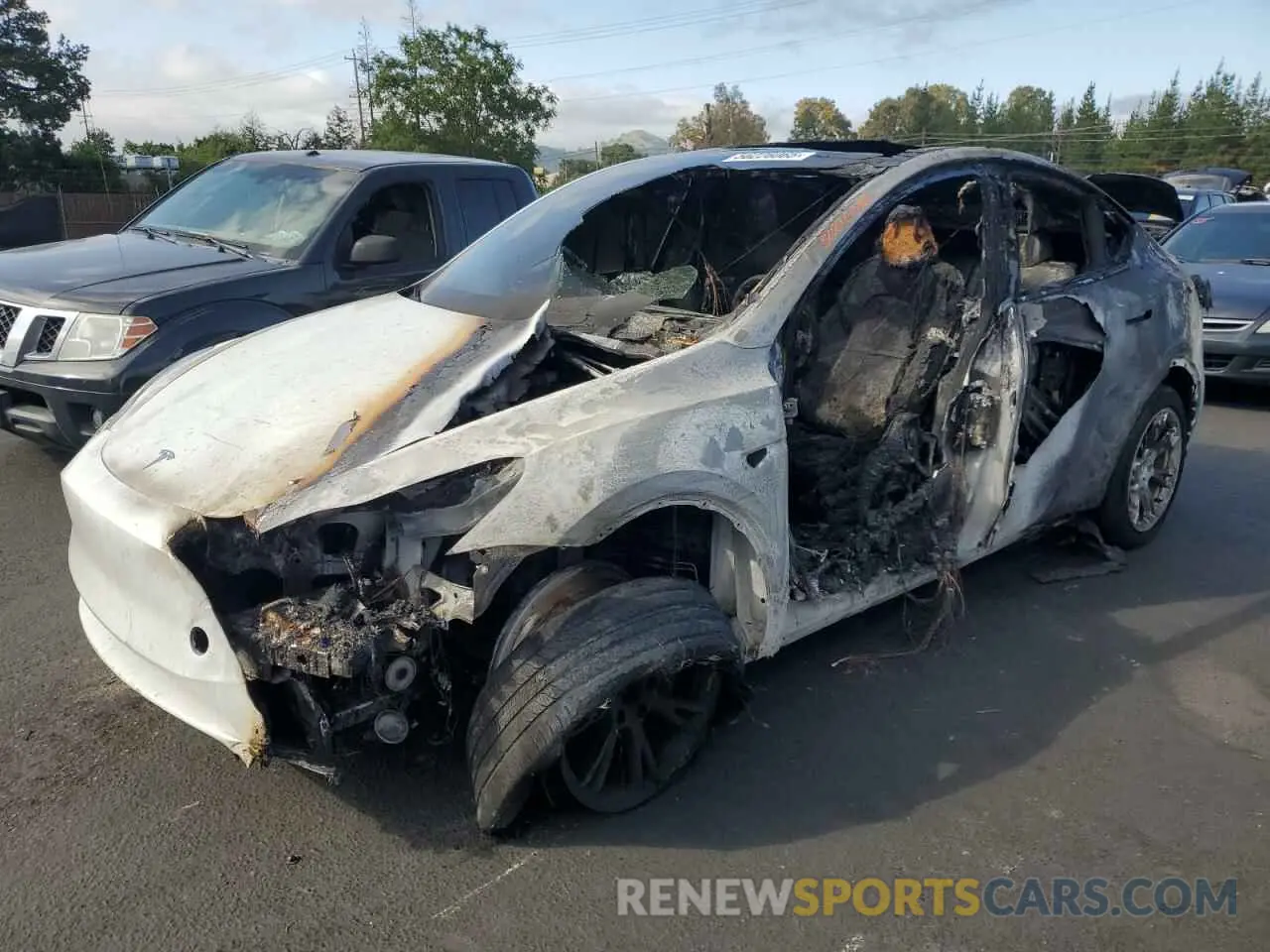 1 Photograph of a damaged car 7SAYGDEE1RF025842 TESLA MODEL Y 2024
