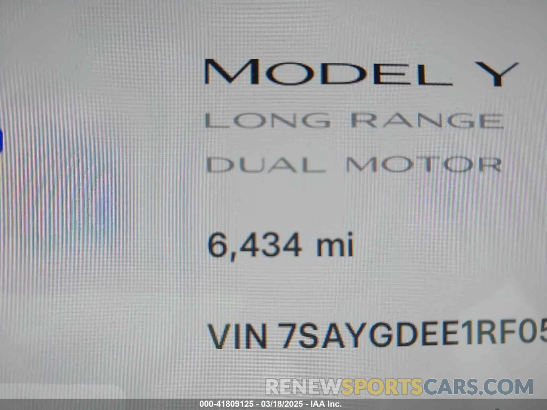 16 Photograph of a damaged car 7SAYGDEE1RF056816 TESLA MODEL Y 2024