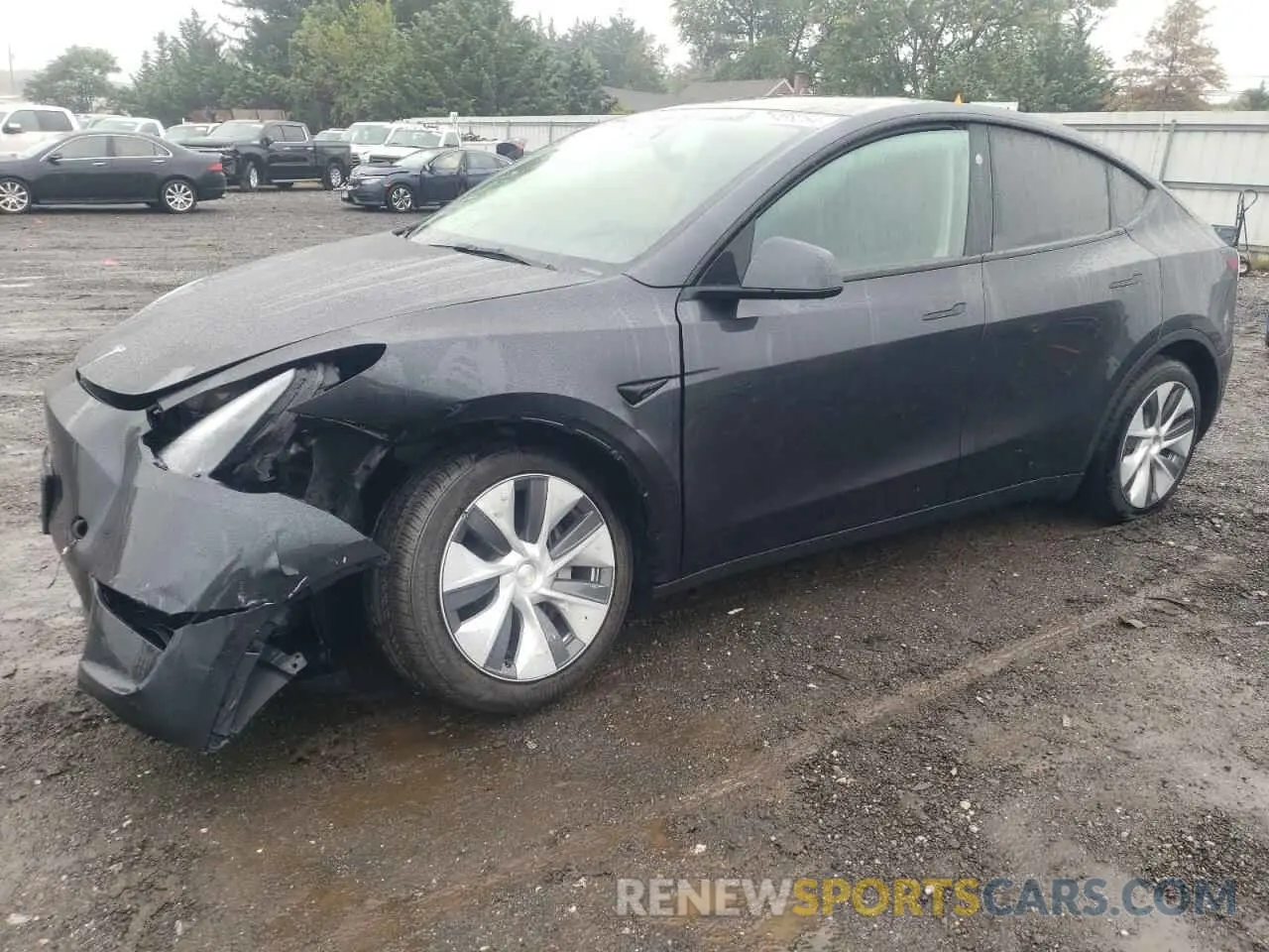1 Photograph of a damaged car 7SAYGDEE1RF080095 TESLA MODEL Y 2024