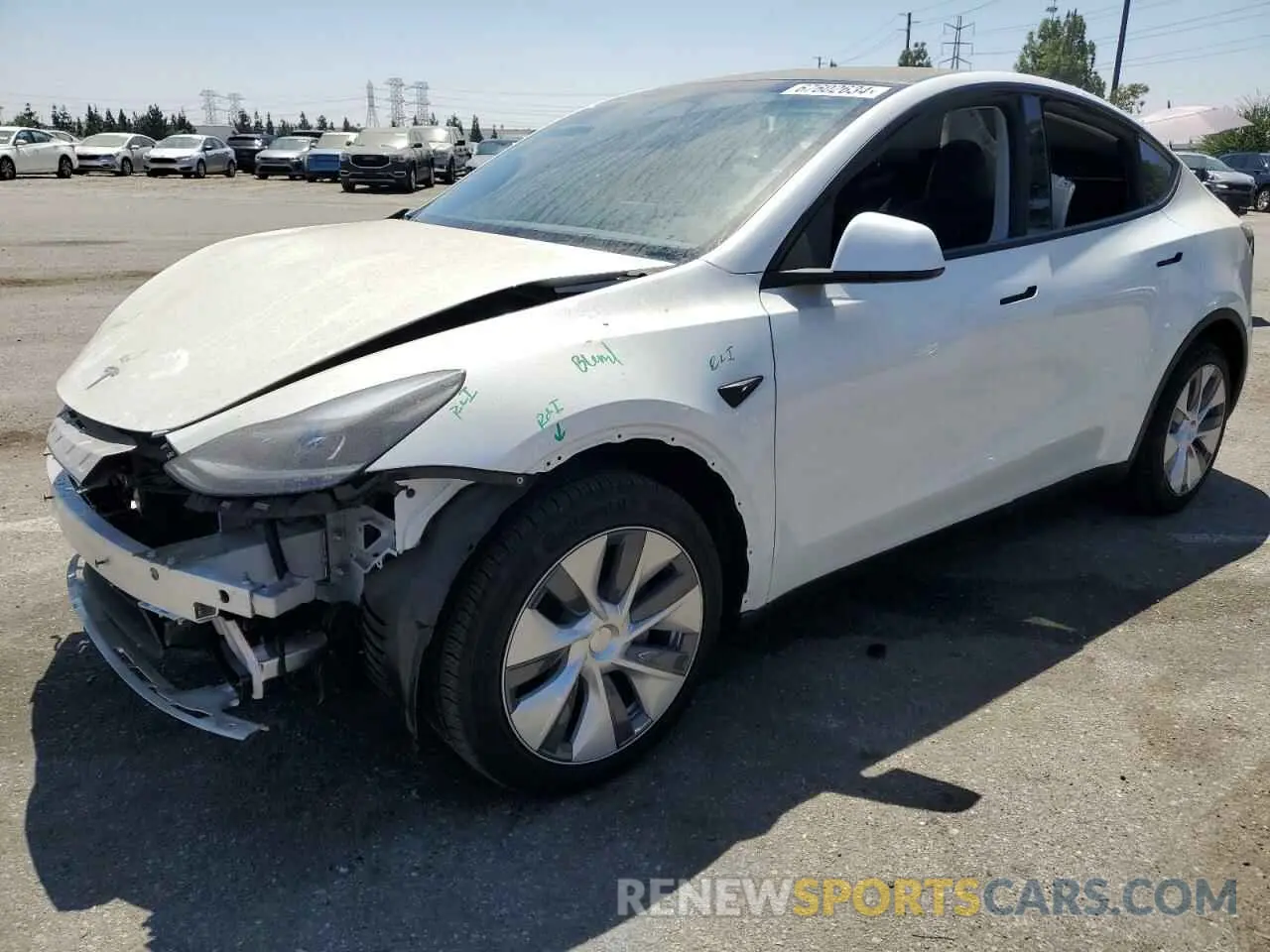 1 Photograph of a damaged car 7SAYGDEE1RF082428 TESLA MODEL Y 2024