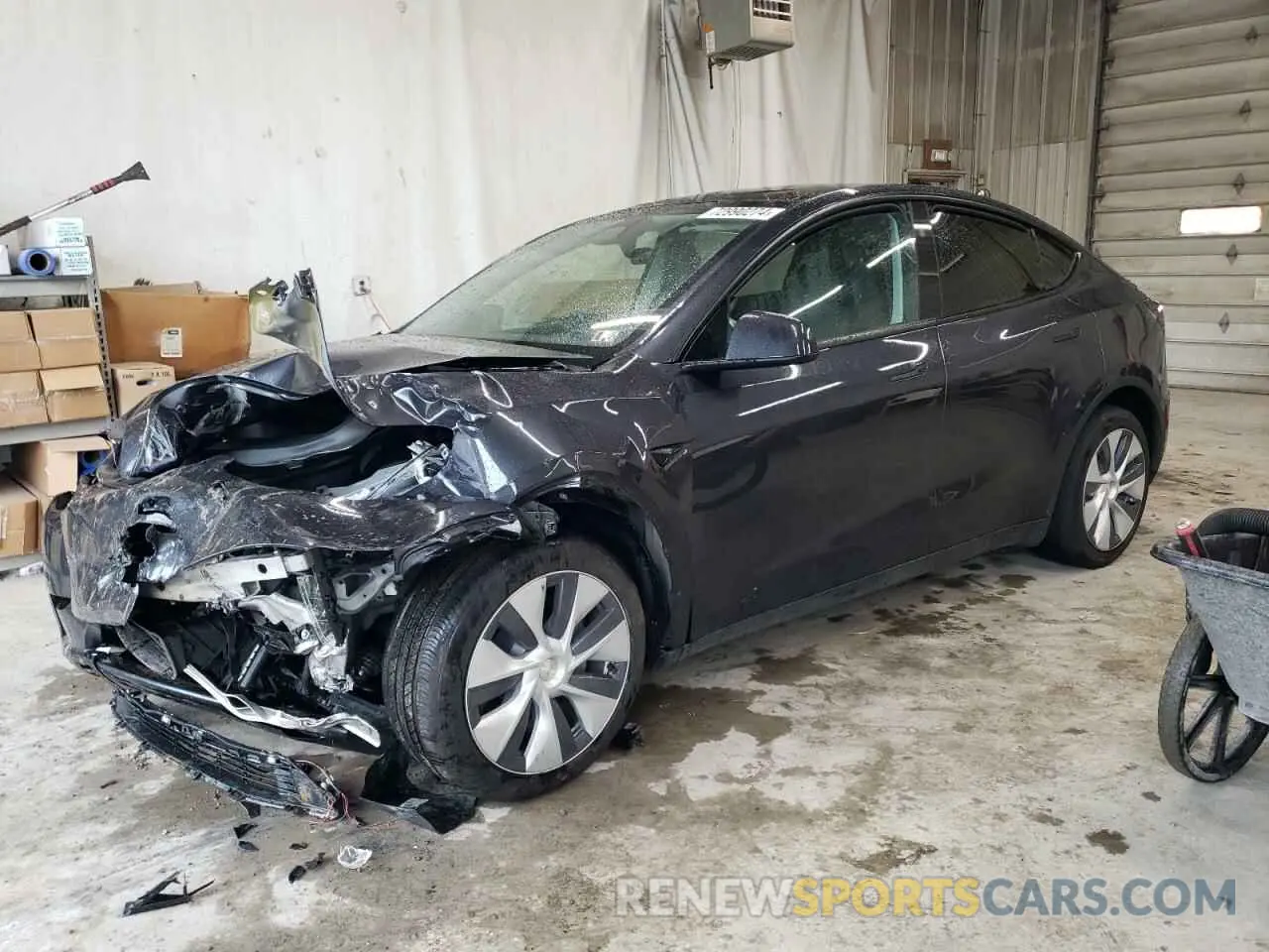 1 Photograph of a damaged car 7SAYGDEE1RF087256 TESLA MODEL Y 2024