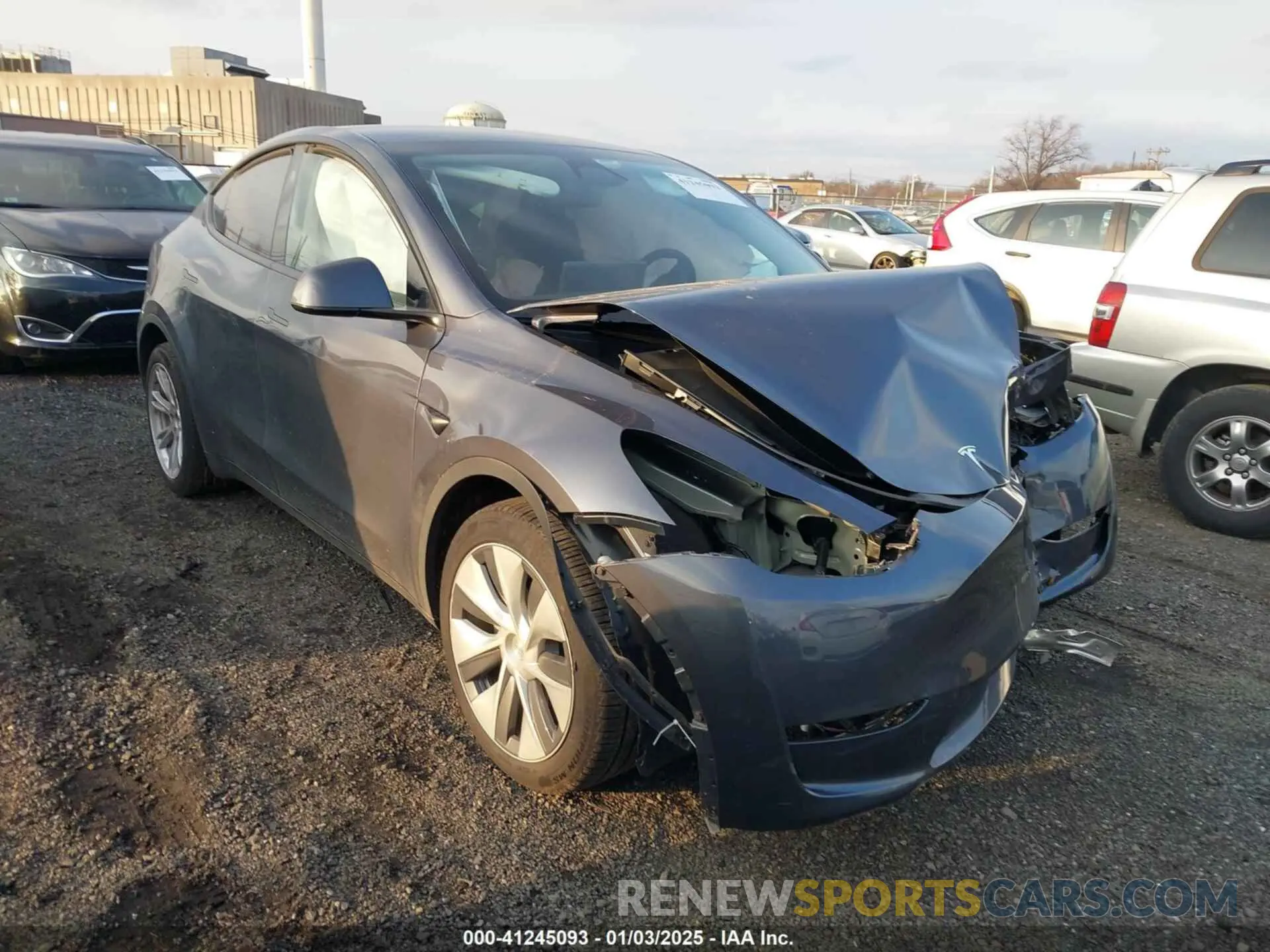 1 Photograph of a damaged car 7SAYGDEE2RA217008 TESLA MODEL Y 2024