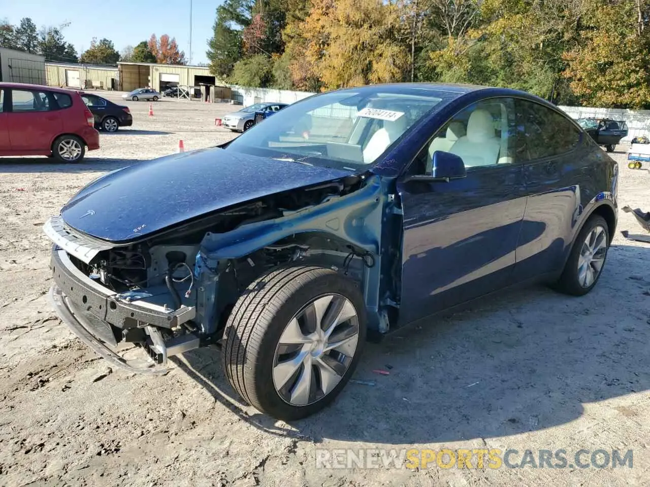 1 Photograph of a damaged car 7SAYGDEE2RA232690 TESLA MODEL Y 2024