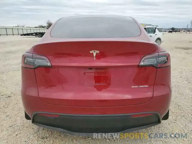 6 Photograph of a damaged car 7SAYGDEE2RA232723 TESLA MODEL Y 2024