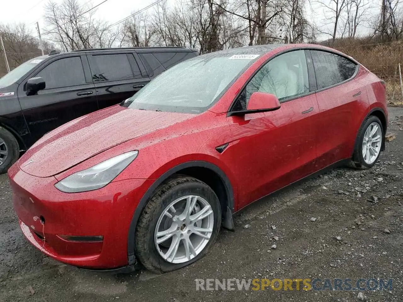 1 Photograph of a damaged car 7SAYGDEE2RA247349 TESLA MODEL Y 2024