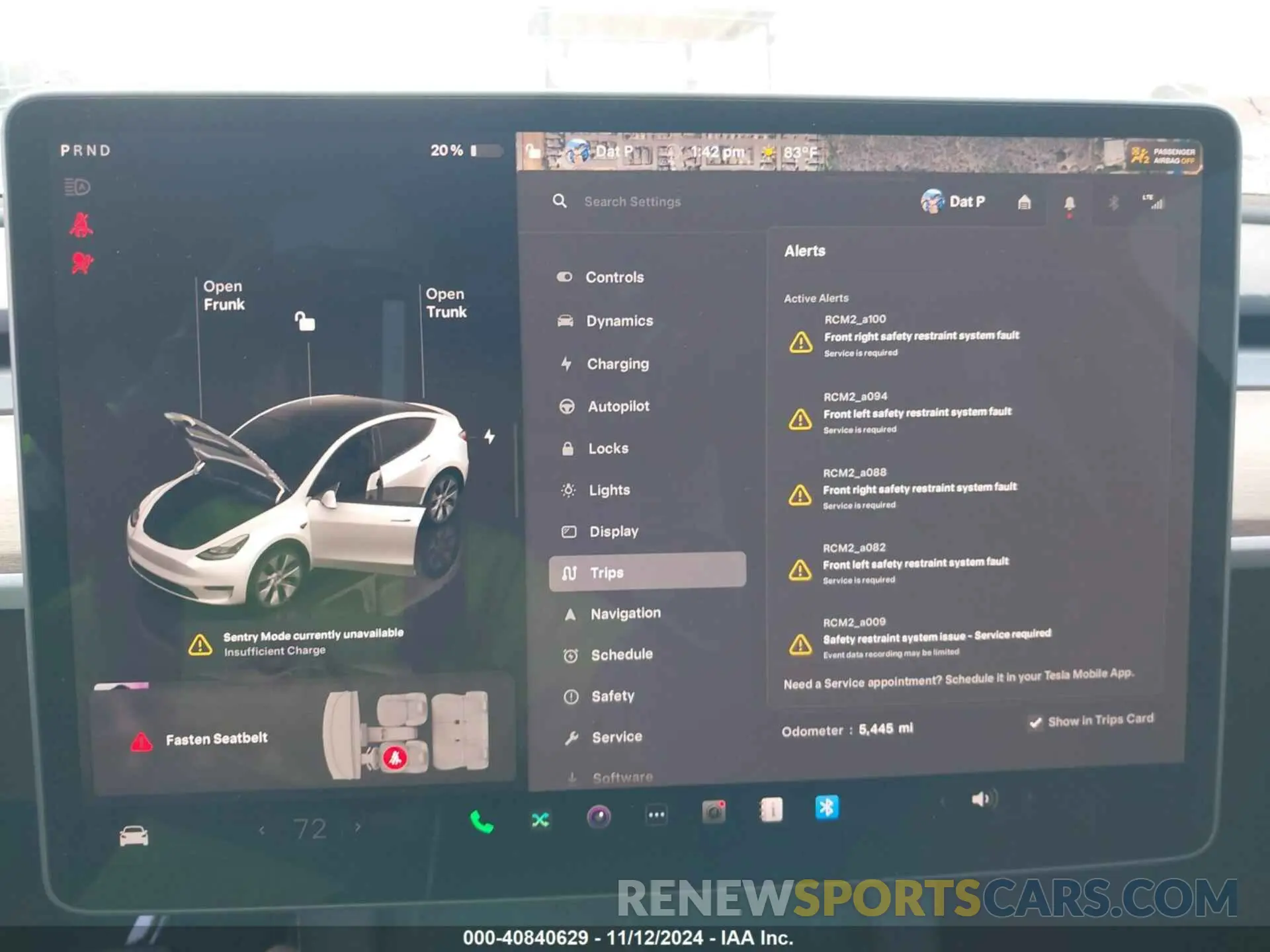 7 Photograph of a damaged car 7SAYGDEE2RA255743 TESLA MODEL Y 2024