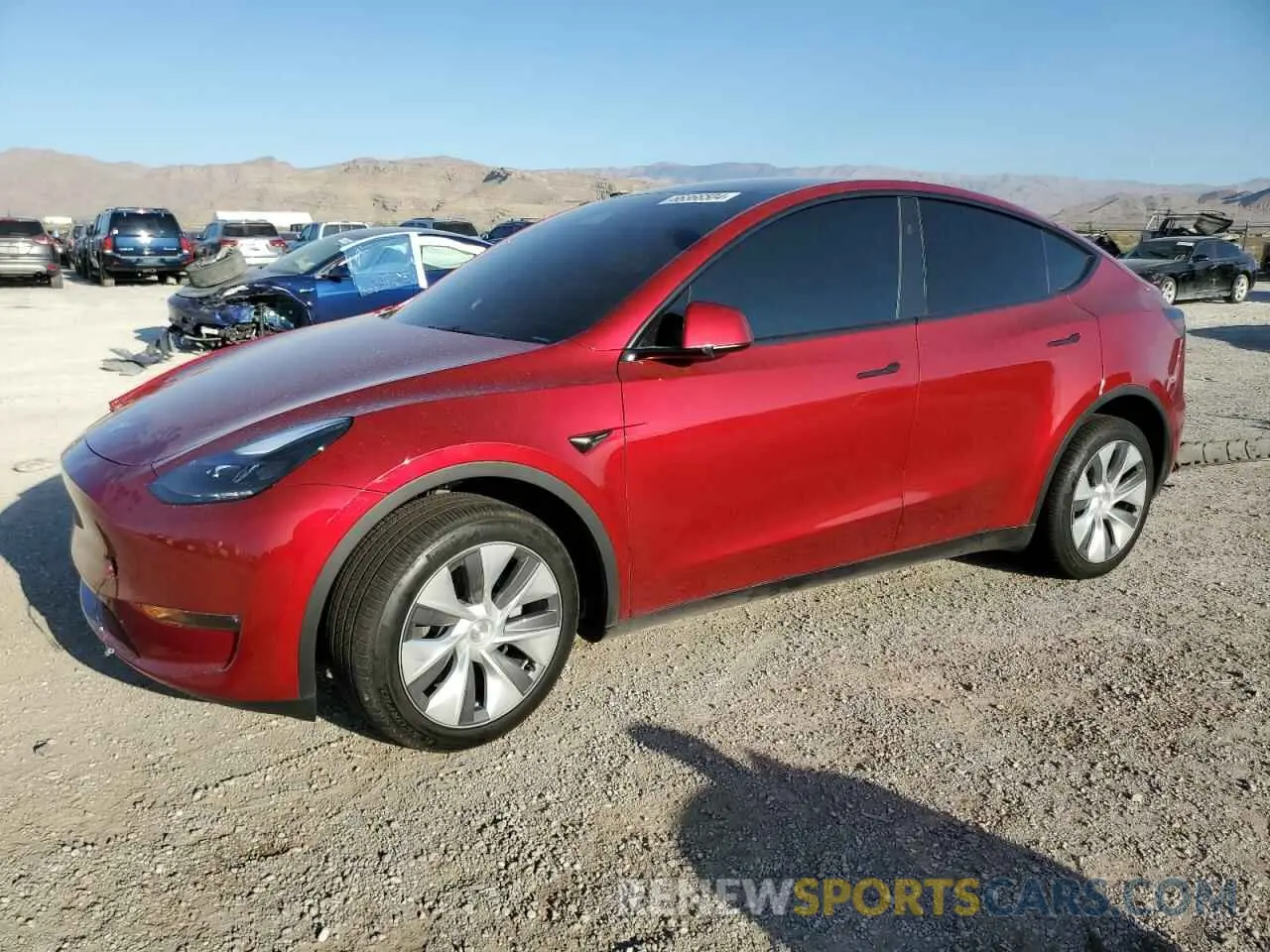 1 Photograph of a damaged car 7SAYGDEE2RA256729 TESLA MODEL Y 2024