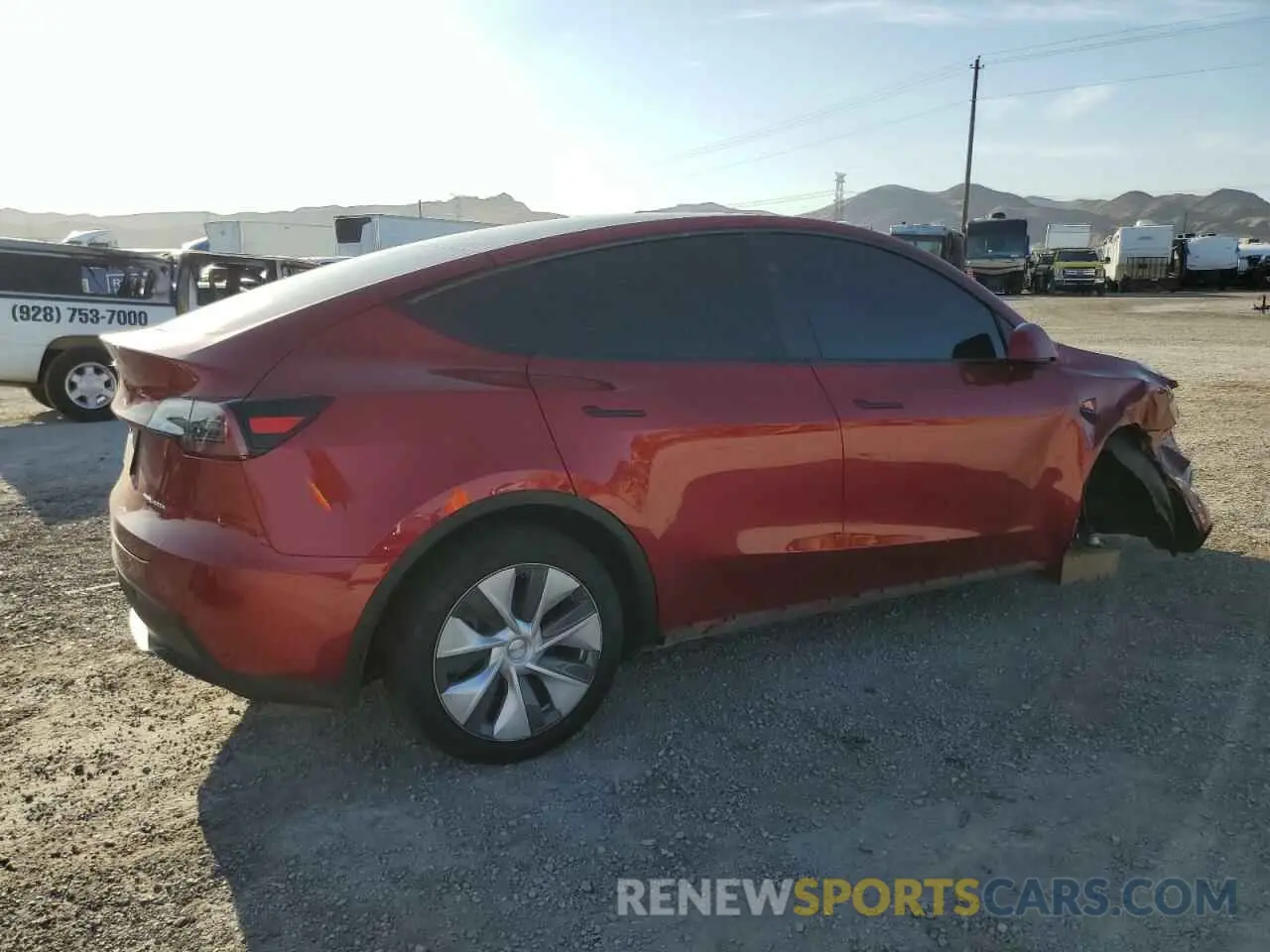 3 Photograph of a damaged car 7SAYGDEE2RA256729 TESLA MODEL Y 2024