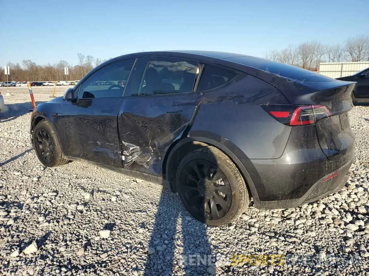 2 Photograph of a damaged car 7SAYGDEE2RA274700 TESLA MODEL Y 2024