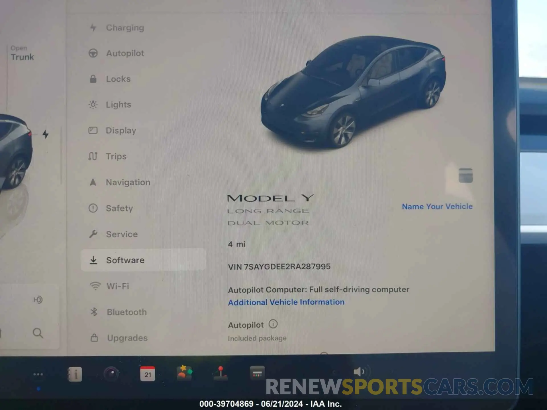 7 Photograph of a damaged car 7SAYGDEE2RA287995 TESLA MODEL Y 2024