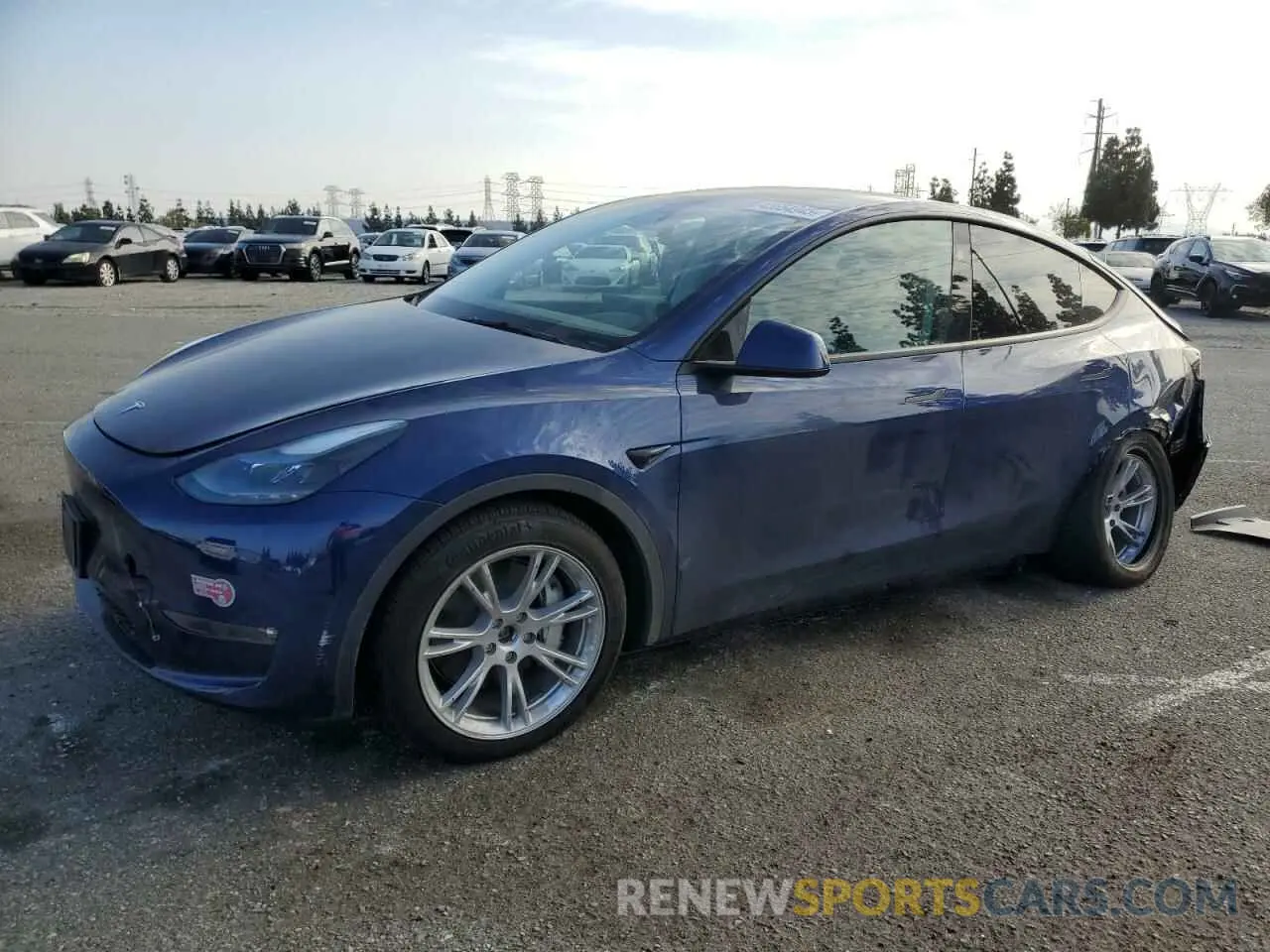 1 Photograph of a damaged car 7SAYGDEE2RF003784 TESLA MODEL Y 2024