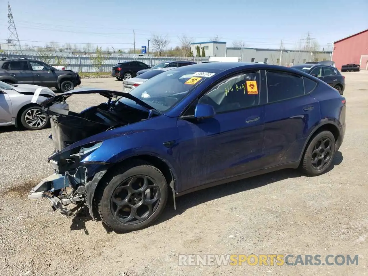 1 Photograph of a damaged car 7SAYGDEE2RF083216 TESLA MODEL Y 2024