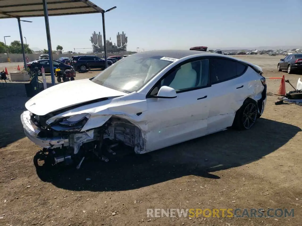1 Photograph of a damaged car 7SAYGDEE2RF121690 TESLA MODEL Y 2024