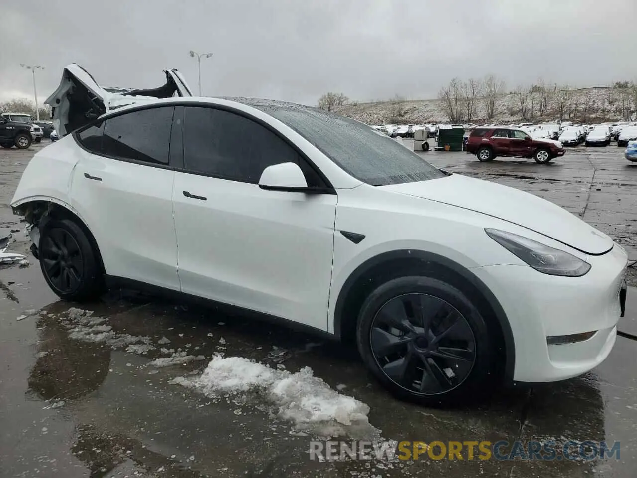 4 Photograph of a damaged car 7SAYGDEE2RF160327 TESLA MODEL Y 2024