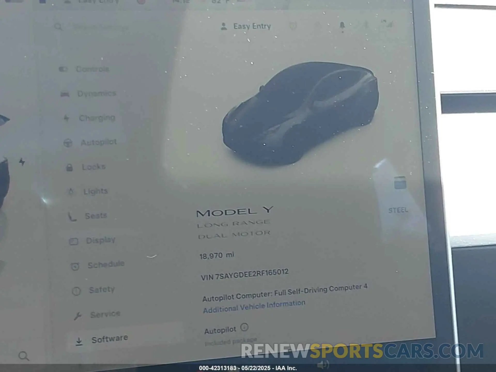 7 Photograph of a damaged car 7SAYGDEE2RF165012 TESLA MODEL Y 2024
