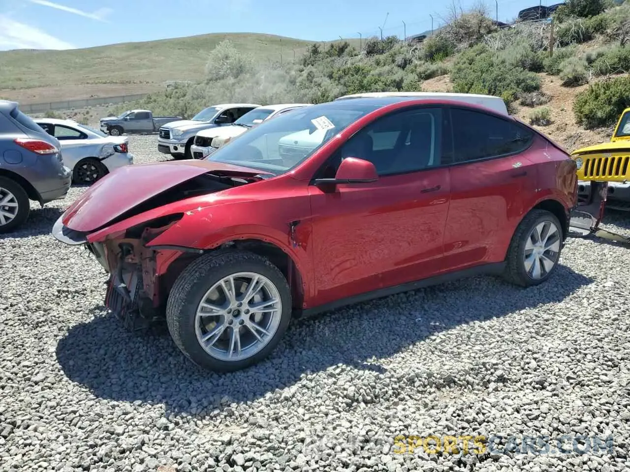 1 Photograph of a damaged car 7SAYGDEE2RF988958 TESLA MODEL Y 2024