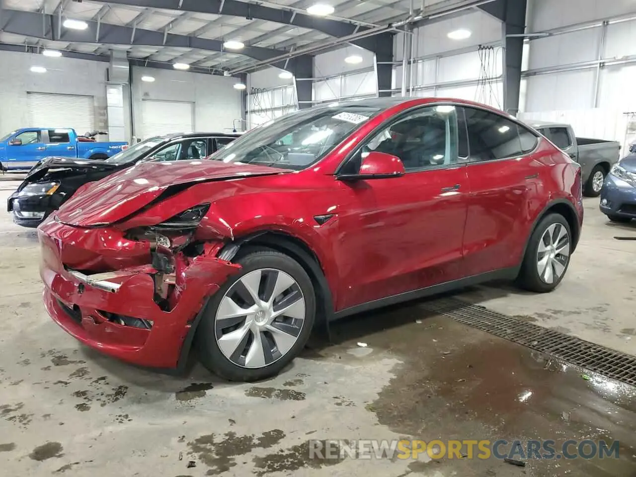 1 Photograph of a damaged car 7SAYGDEE2RF993786 TESLA MODEL Y 2024