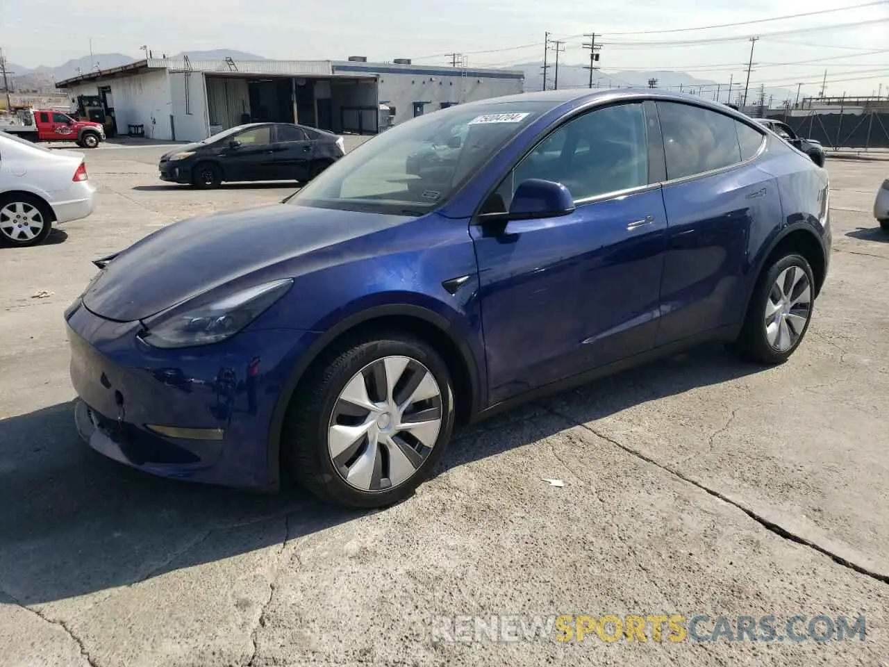 1 Photograph of a damaged car 7SAYGDEE3RA214702 TESLA MODEL Y 2024