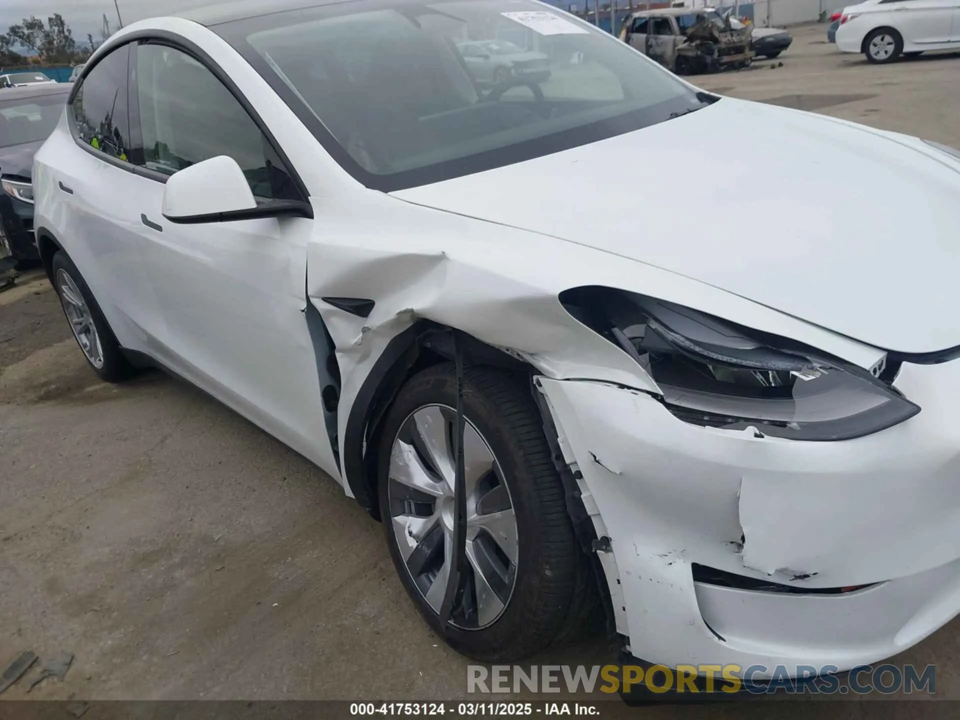 6 Photograph of a damaged car 7SAYGDEE3RA232293 TESLA MODEL Y 2024