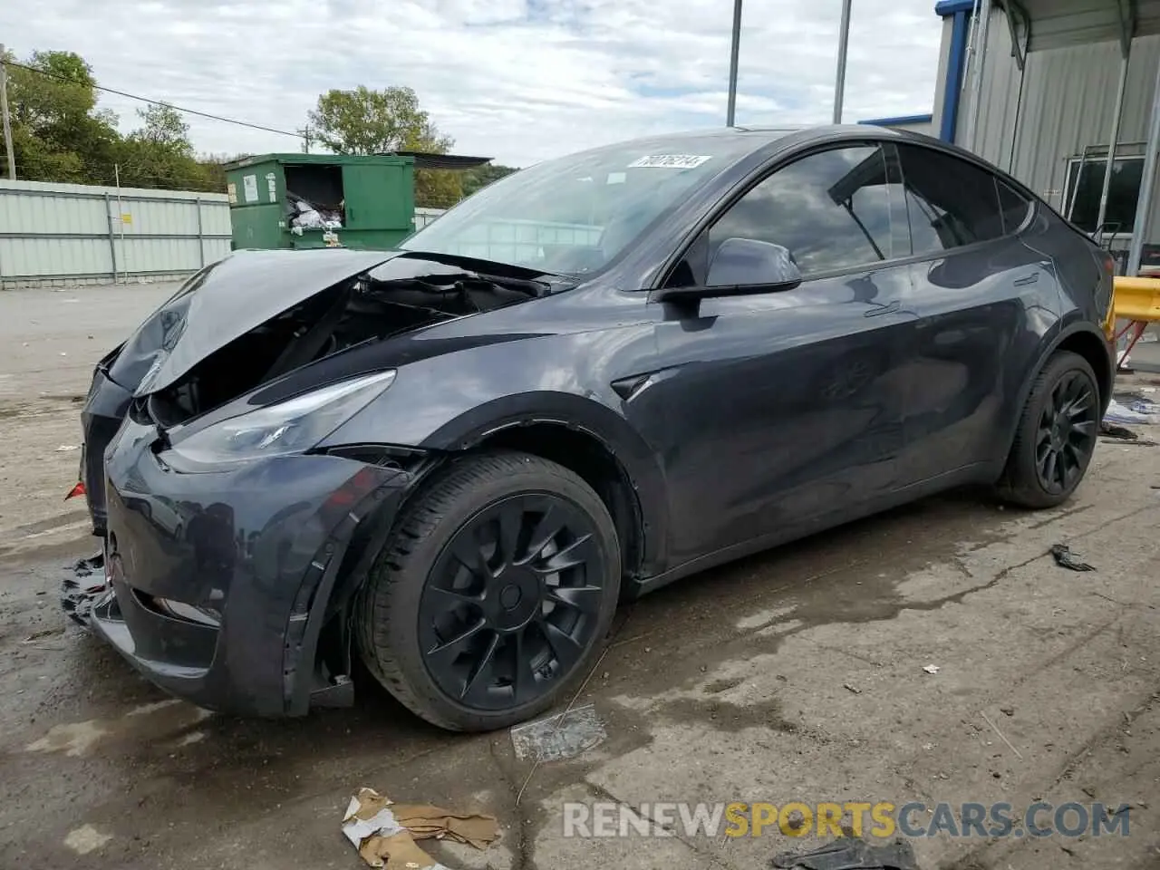 1 Photograph of a damaged car 7SAYGDEE3RA248493 TESLA MODEL Y 2024