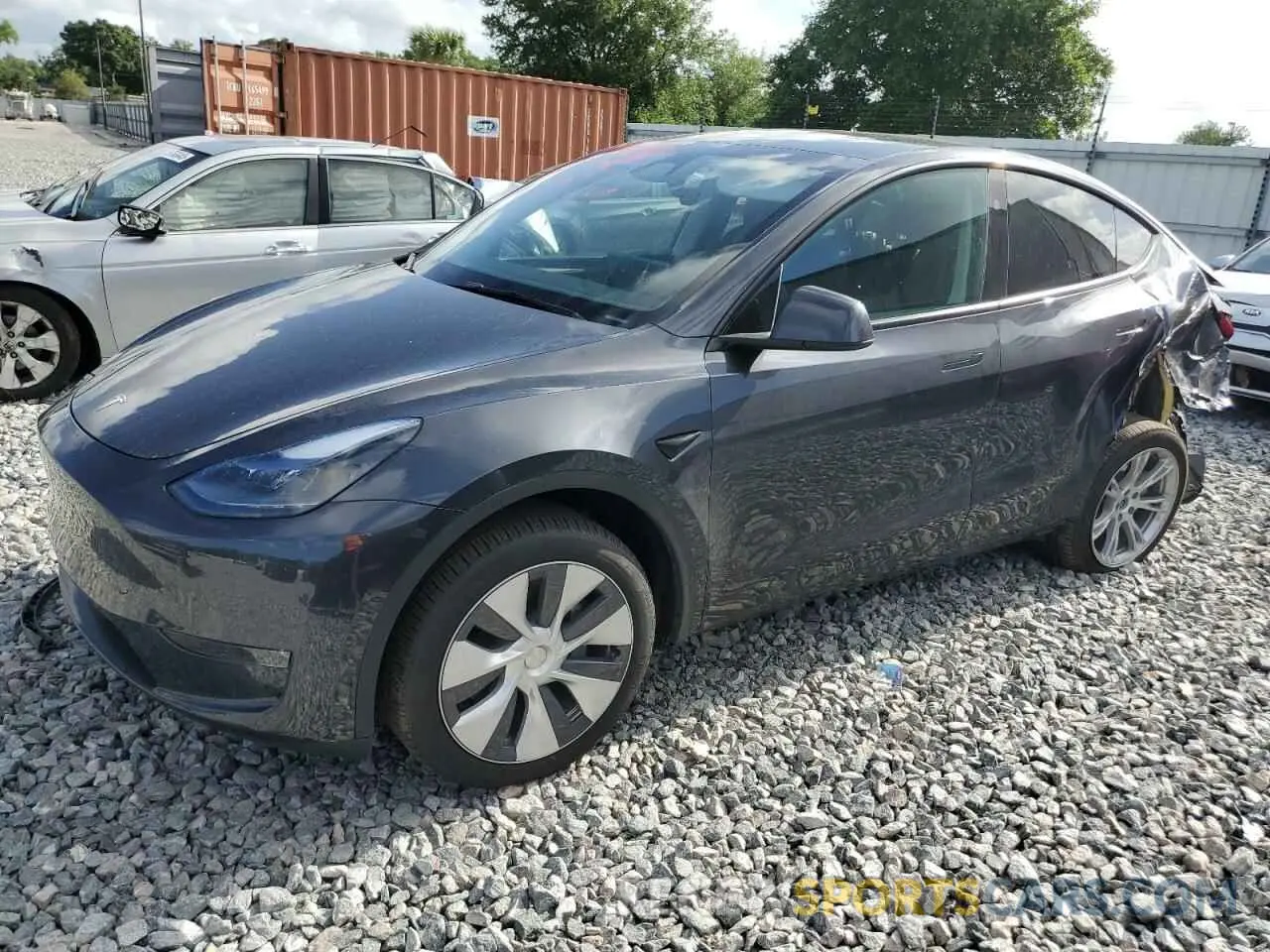 1 Photograph of a damaged car 7SAYGDEE3RA249434 TESLA MODEL Y 2024