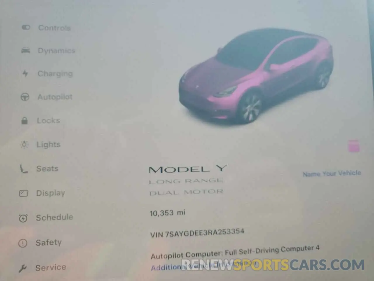 9 Photograph of a damaged car 7SAYGDEE3RA253354 TESLA MODEL Y 2024