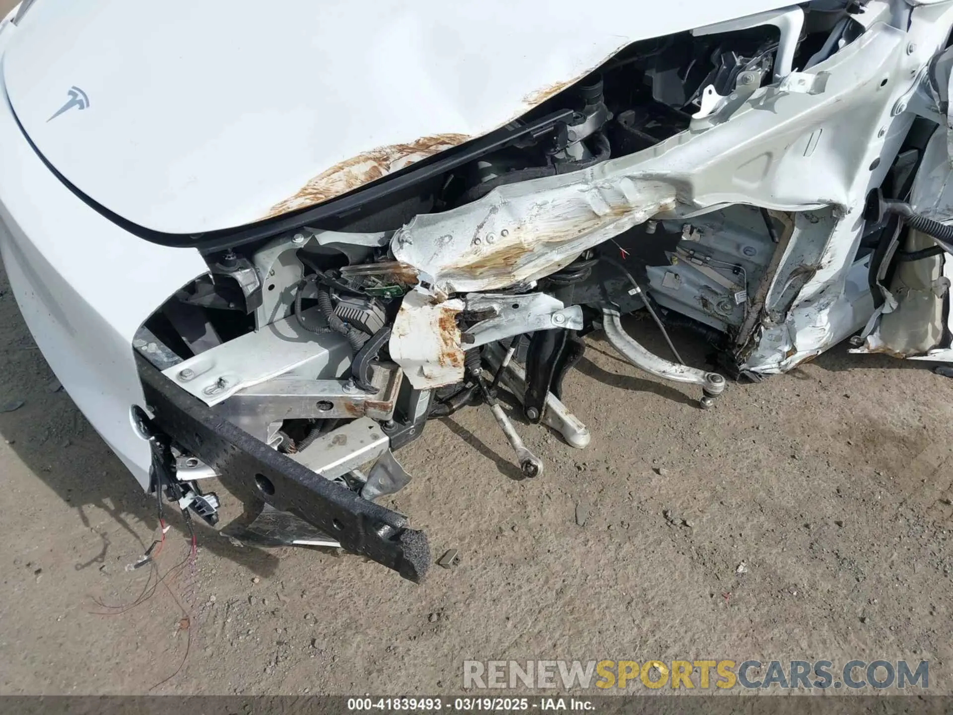 6 Photograph of a damaged car 7SAYGDEE3RA258490 TESLA MODEL Y 2024