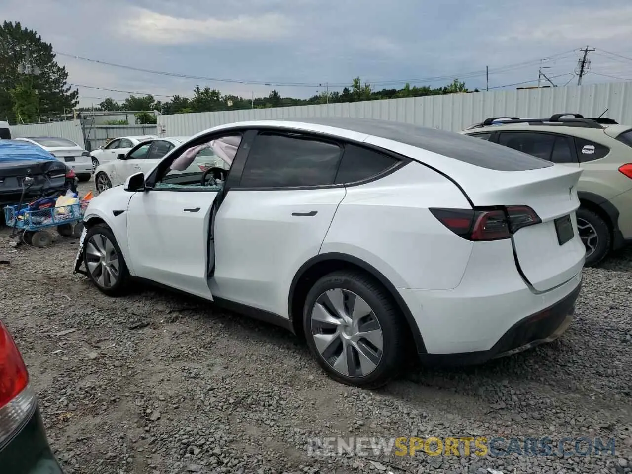 2 Photograph of a damaged car 7SAYGDEE3RA262264 TESLA MODEL Y 2024