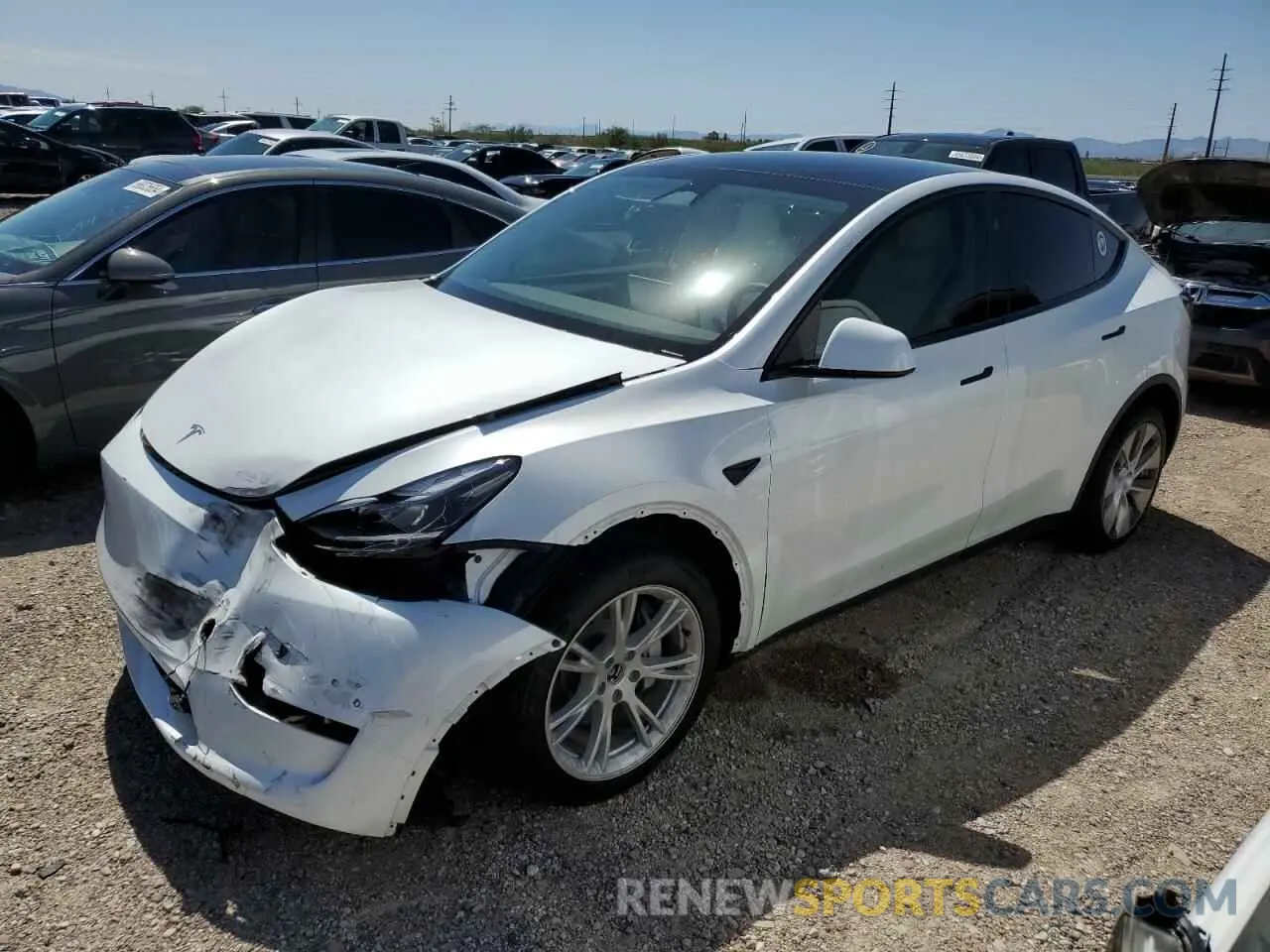1 Photograph of a damaged car 7SAYGDEE3RA278884 TESLA MODEL Y 2024