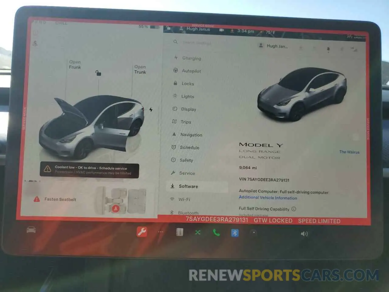 9 Photograph of a damaged car 7SAYGDEE3RA279131 TESLA MODEL Y 2024