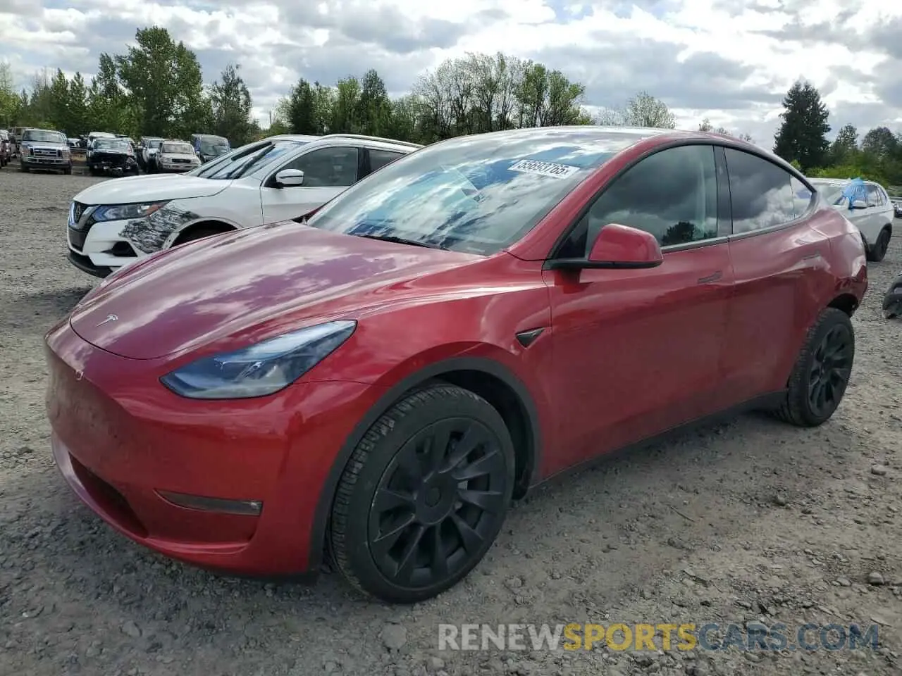 1 Photograph of a damaged car 7SAYGDEE3RF196043 TESLA MODEL Y 2024