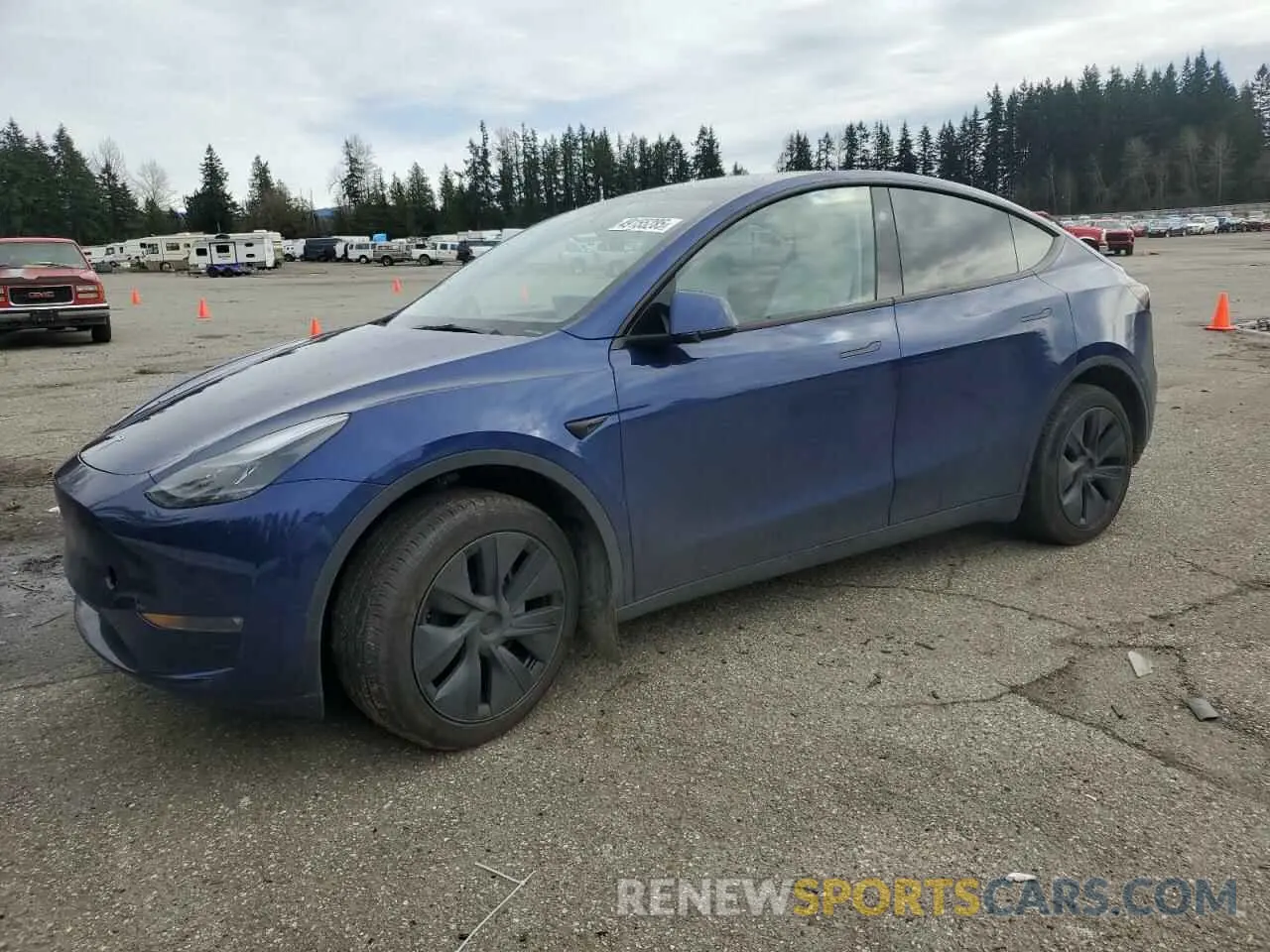 1 Photograph of a damaged car 7SAYGDEE3RF205470 TESLA MODEL Y 2024