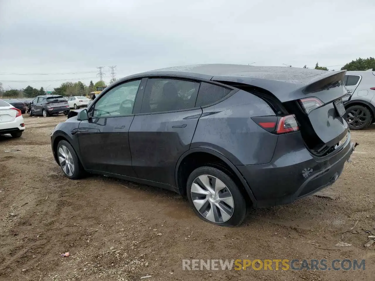 2 Photograph of a damaged car 7SAYGDEE3RF994655 TESLA MODEL Y 2024