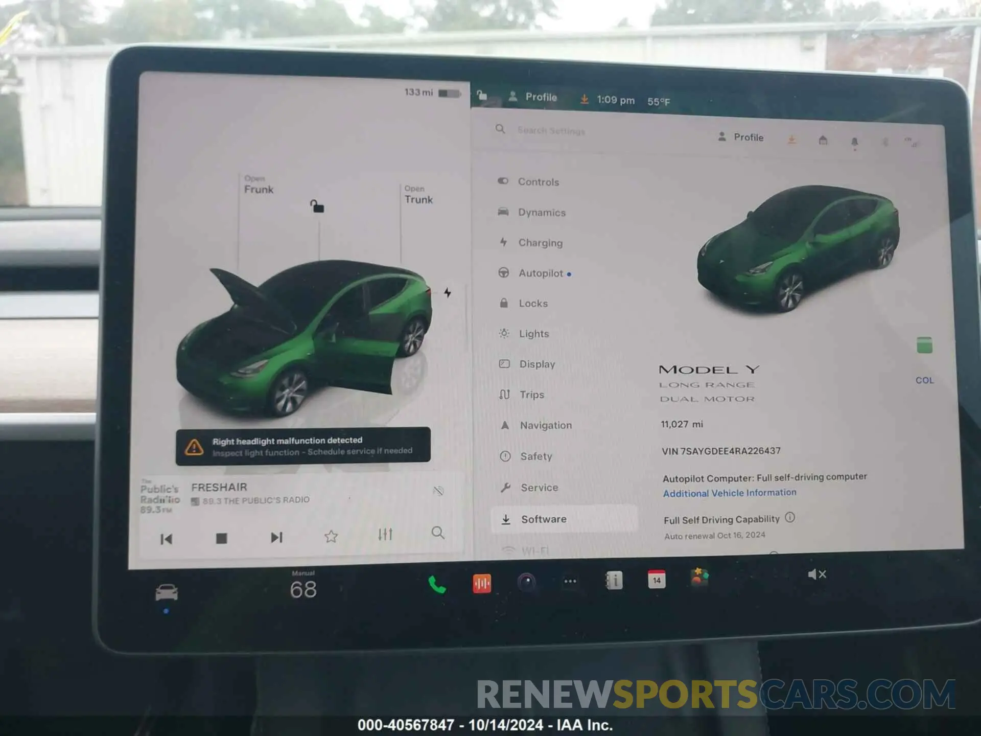 18 Photograph of a damaged car 7SAYGDEE4RA226437 TESLA MODEL Y 2024