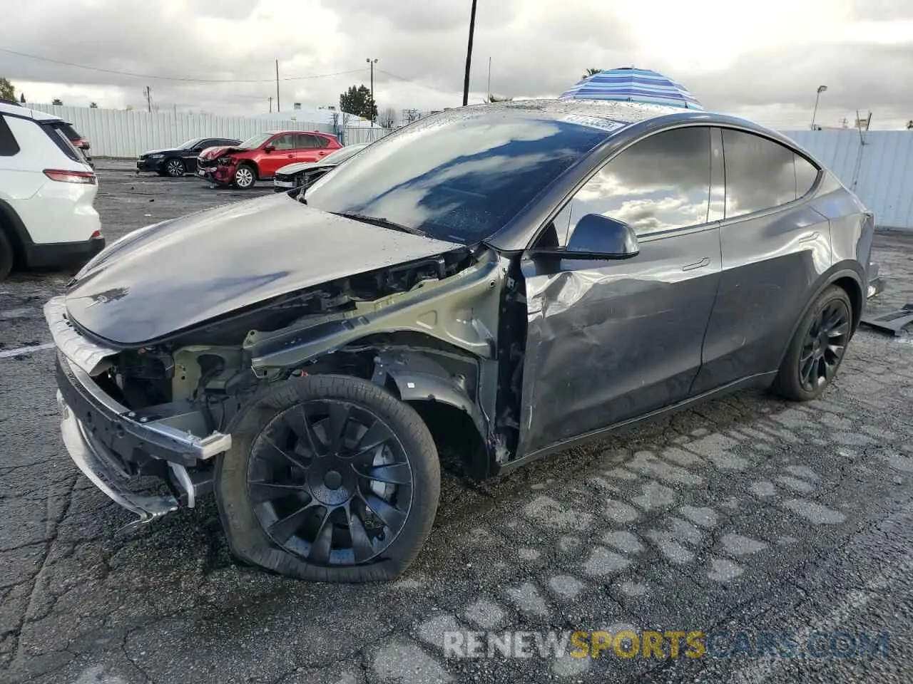 1 Photograph of a damaged car 7SAYGDEE4RA229466 TESLA MODEL Y 2024