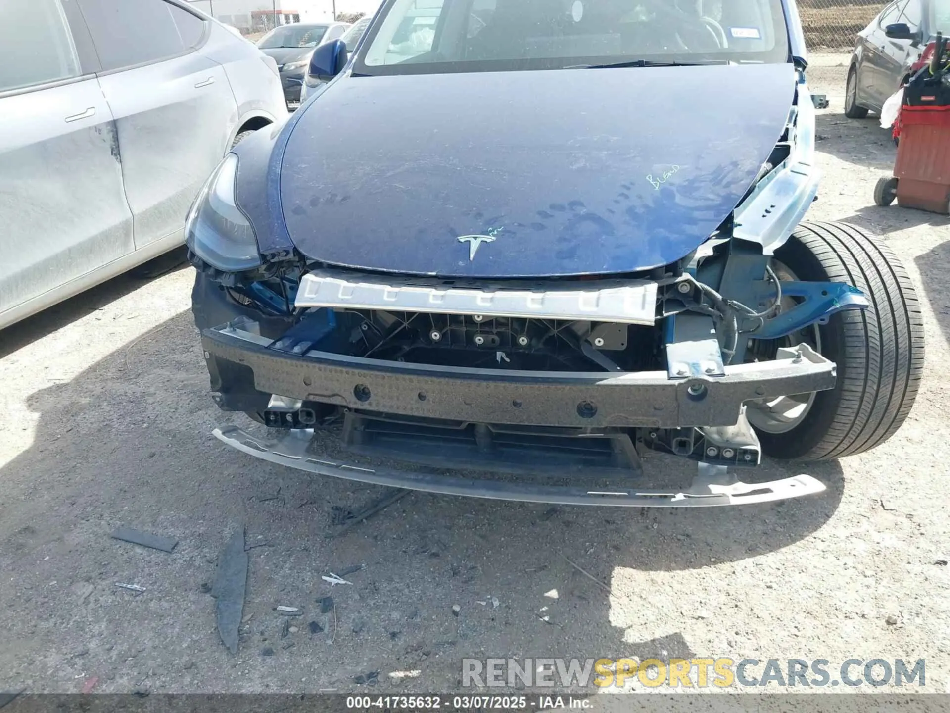 6 Photograph of a damaged car 7SAYGDEE4RA247417 TESLA MODEL Y 2024