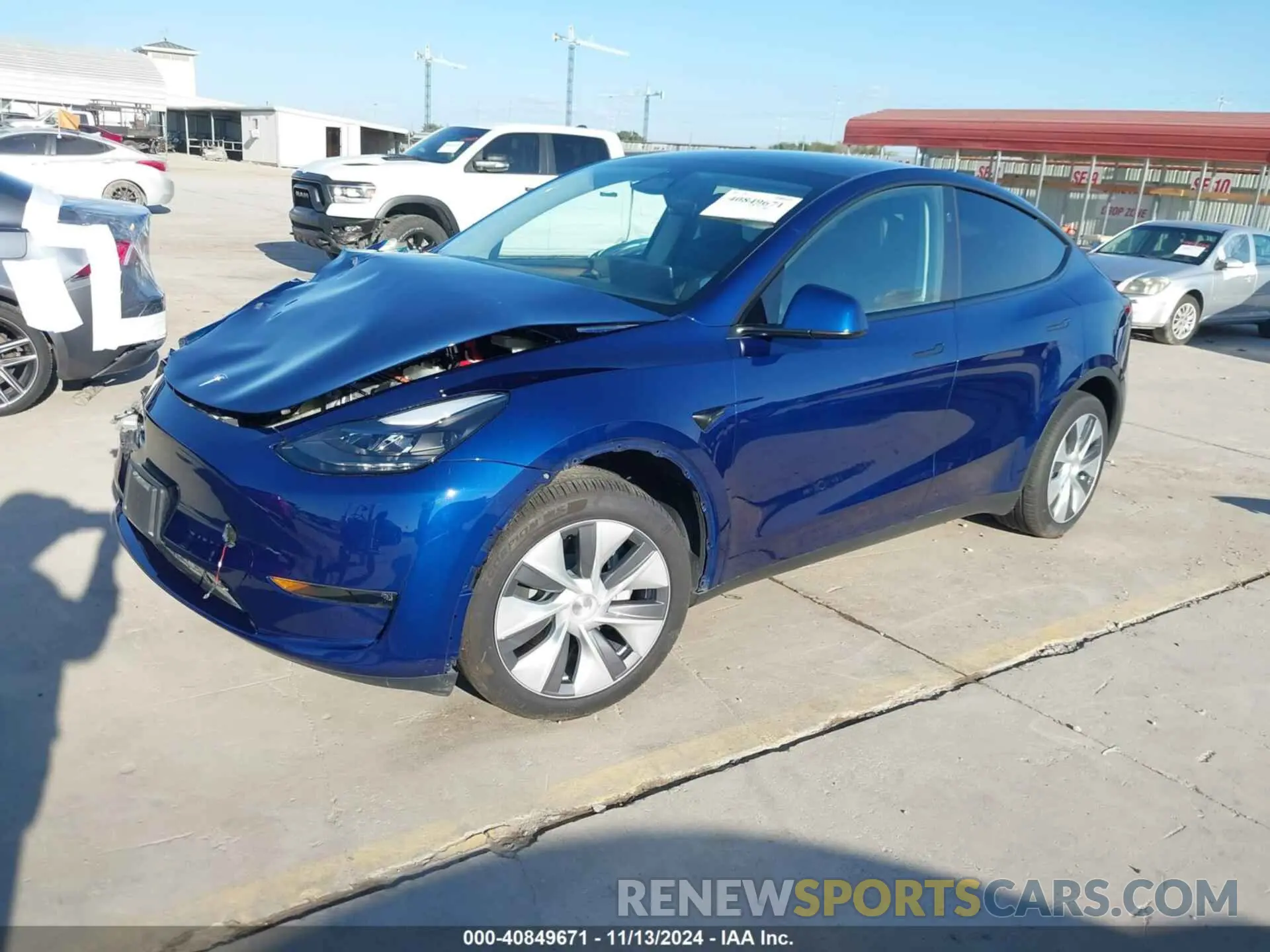 2 Photograph of a damaged car 7SAYGDEE4RA278182 TESLA MODEL Y 2024