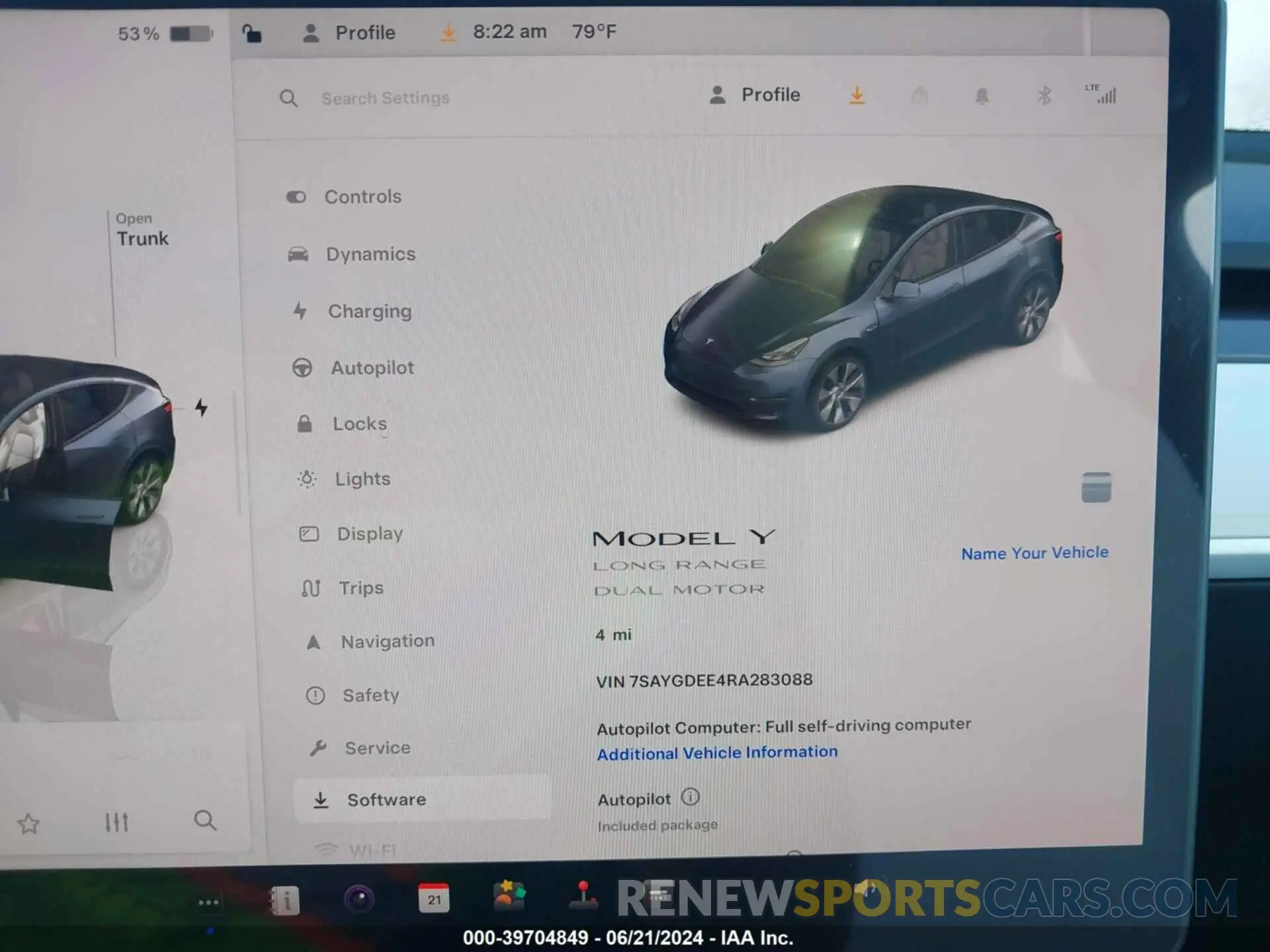7 Photograph of a damaged car 7SAYGDEE4RA283088 TESLA MODEL Y 2024