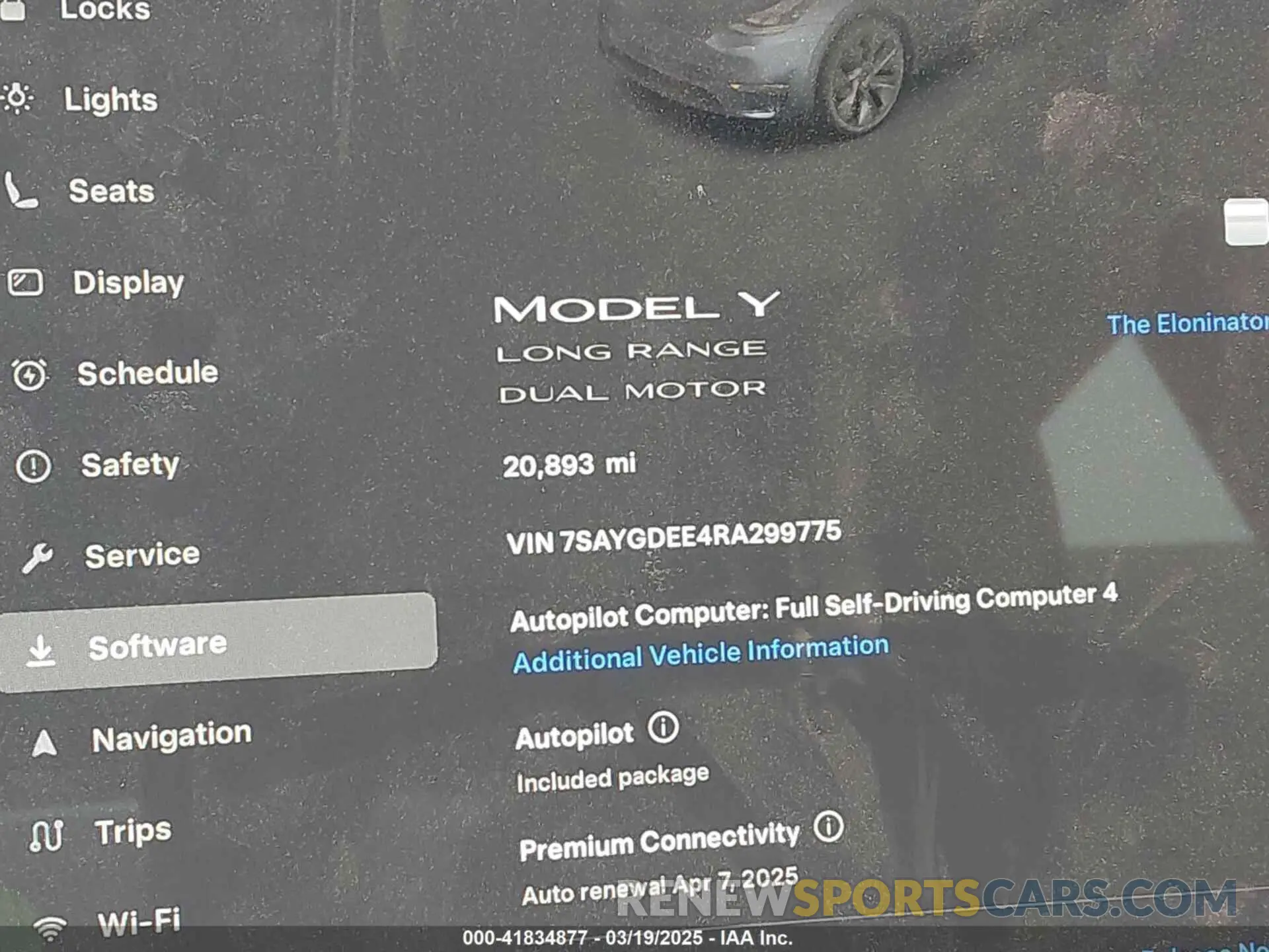 7 Photograph of a damaged car 7SAYGDEE4RA299775 TESLA MODEL Y 2024