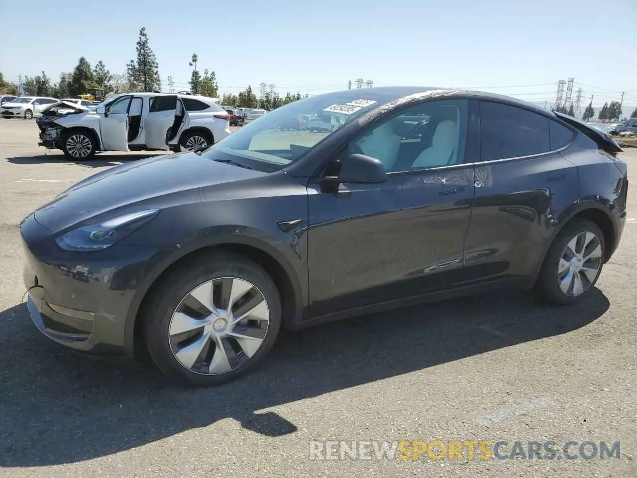 1 Photograph of a damaged car 7SAYGDEE4RF004435 TESLA MODEL Y 2024