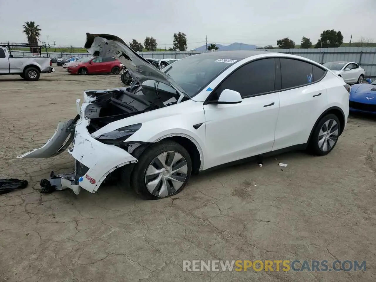 1 Photograph of a damaged car 7SAYGDEE4RF070760 TESLA MODEL Y 2024